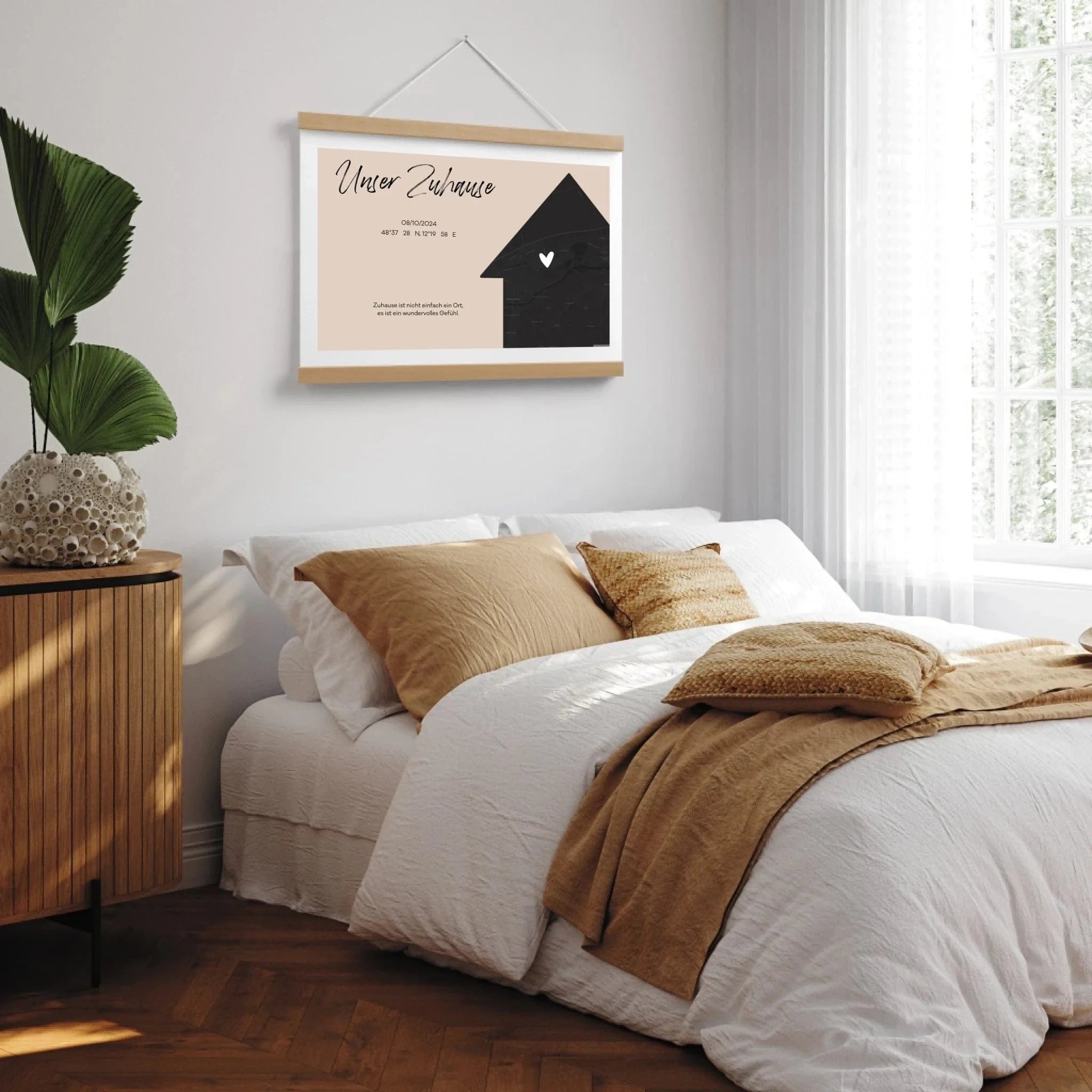 Poster-Holzleiste-MockUp-Schlafzimmer