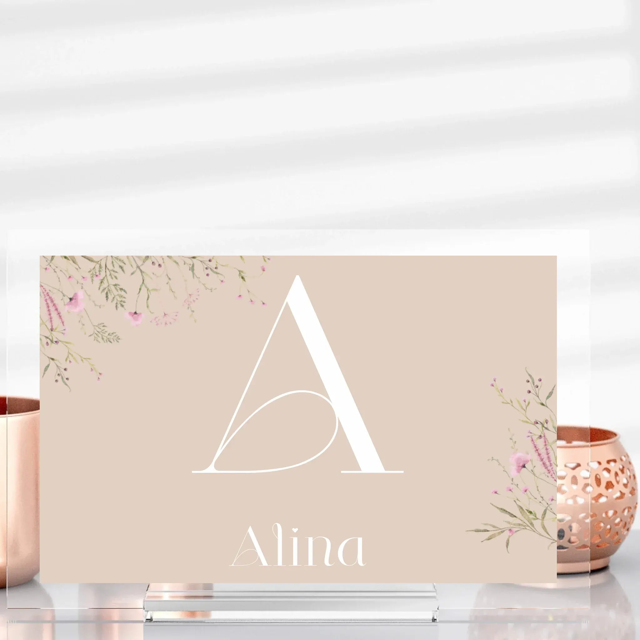 Letter Style - Aufsteller Acrylglas-Aufsteller / Ohne / 20 x 13 cm von Schmidt Digitaldruck GmbH