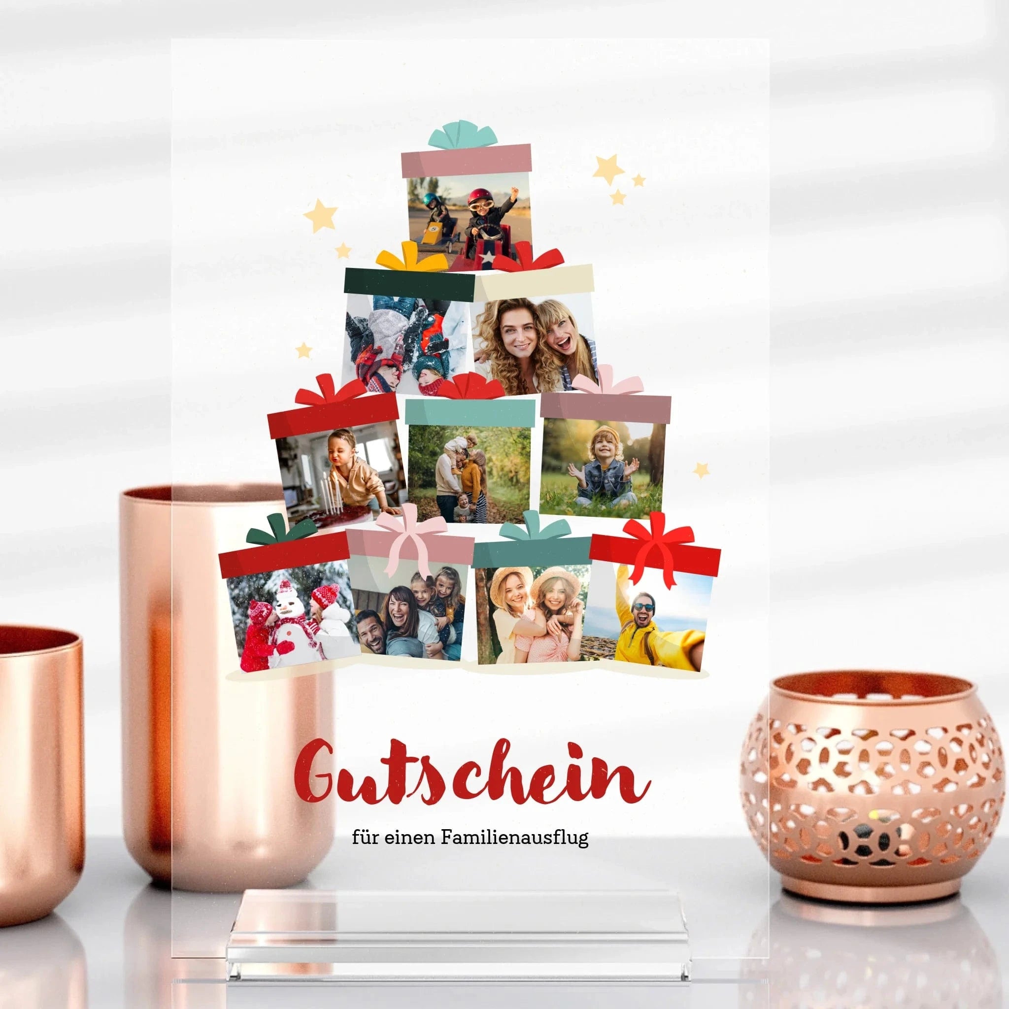 Geschenk Aufsteller aus Glas - Aufsteller Acrylglas-Fotoaufsteller - Hoch-/Querformat / Hochformat / 13x20 cm von Schmidt Digitaldruck GmbH