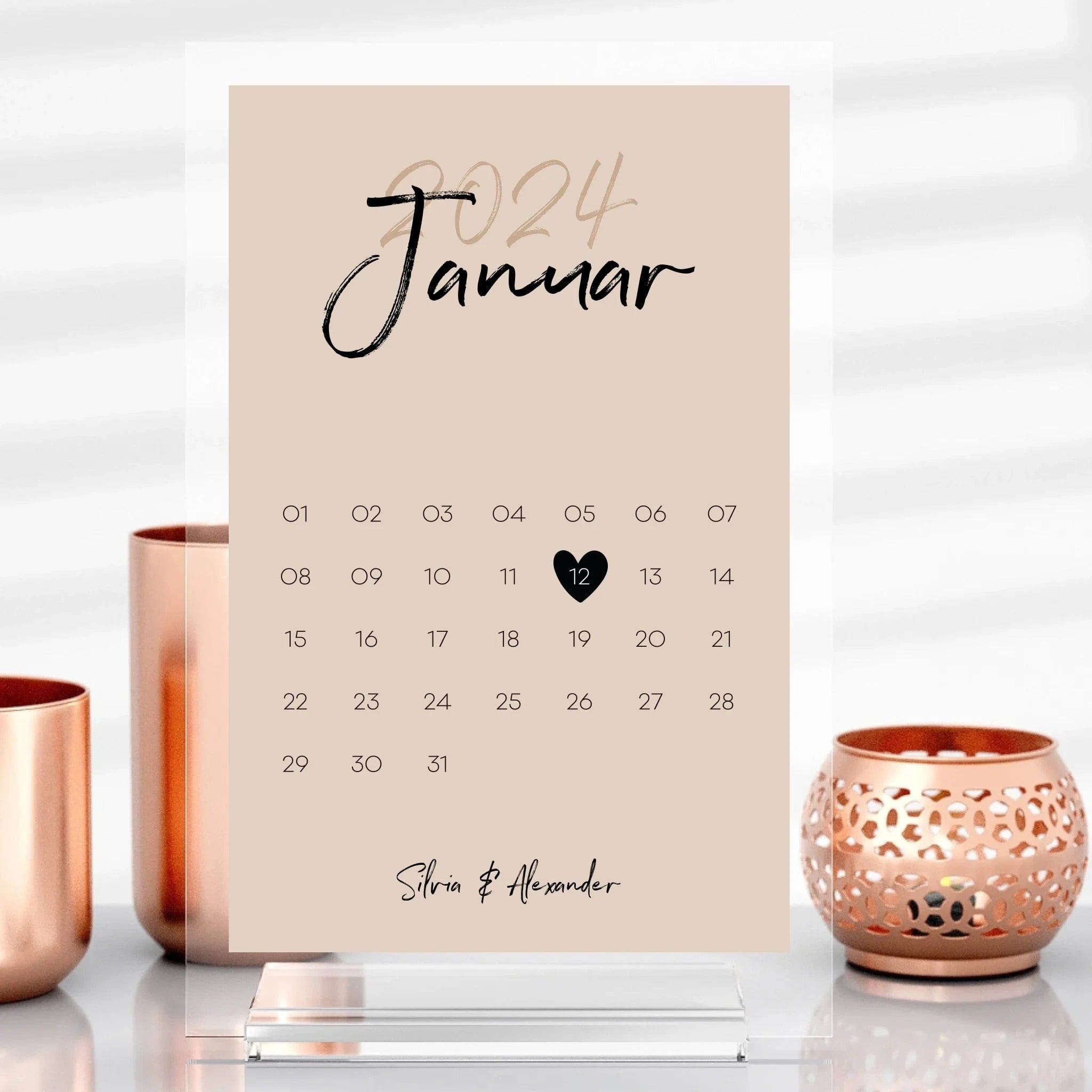 Special Date Aufsteller aus Glas - Aufsteller Acrylglas-Fotoaufsteller - Hoch-/Querformat / Hochformat / 13x20 cm von Schmidt Digitaldruck GmbH