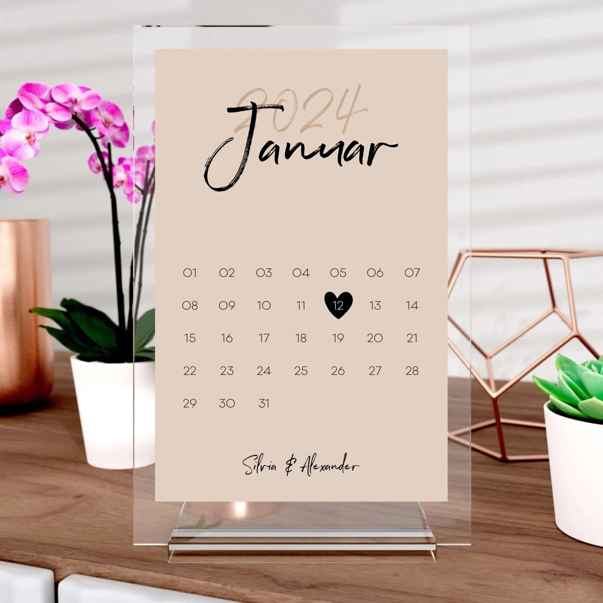 Special Date Aufsteller aus Glas - Aufsteller Acrylglas-Fotoaufsteller - Hoch-/Querformat / Hochformat / 20x30 cm von Schmidt Digitaldruck GmbH