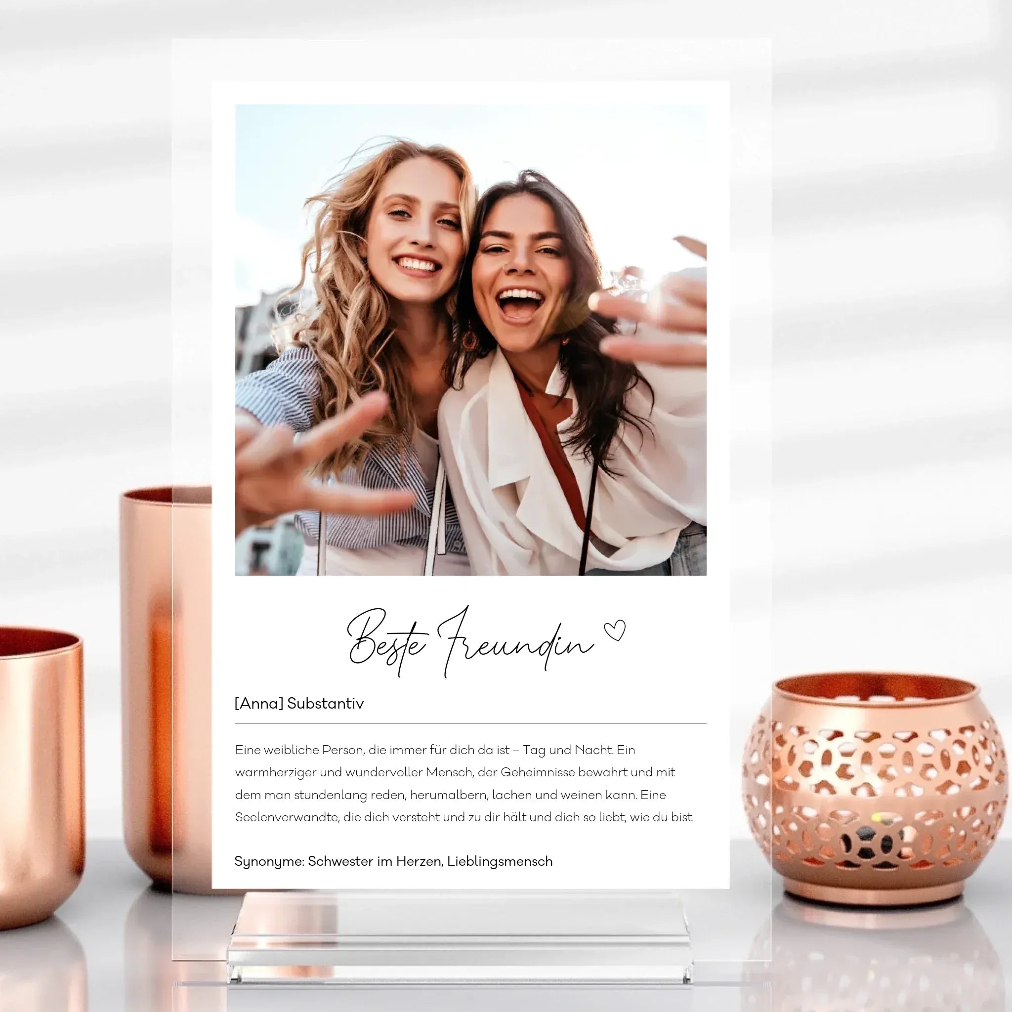 Definition Aufsteller aus Glas - Aufsteller Acrylglas-Fotoaufsteller / Transparent / 13x20 cm von Schmidt Digitaldruck GmbH