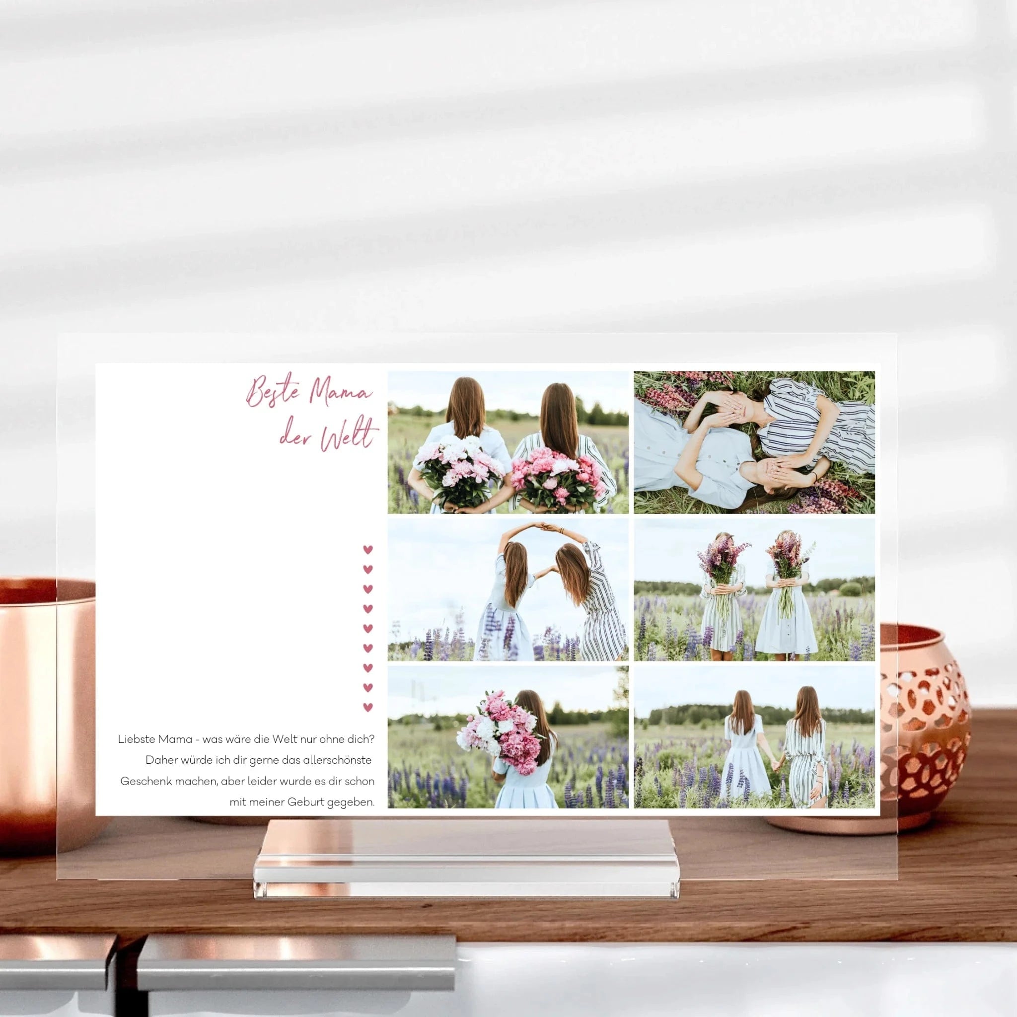 Beste Mama Aufsteller aus Glas - Aufsteller von Schmidt Digitaldruck GmbH