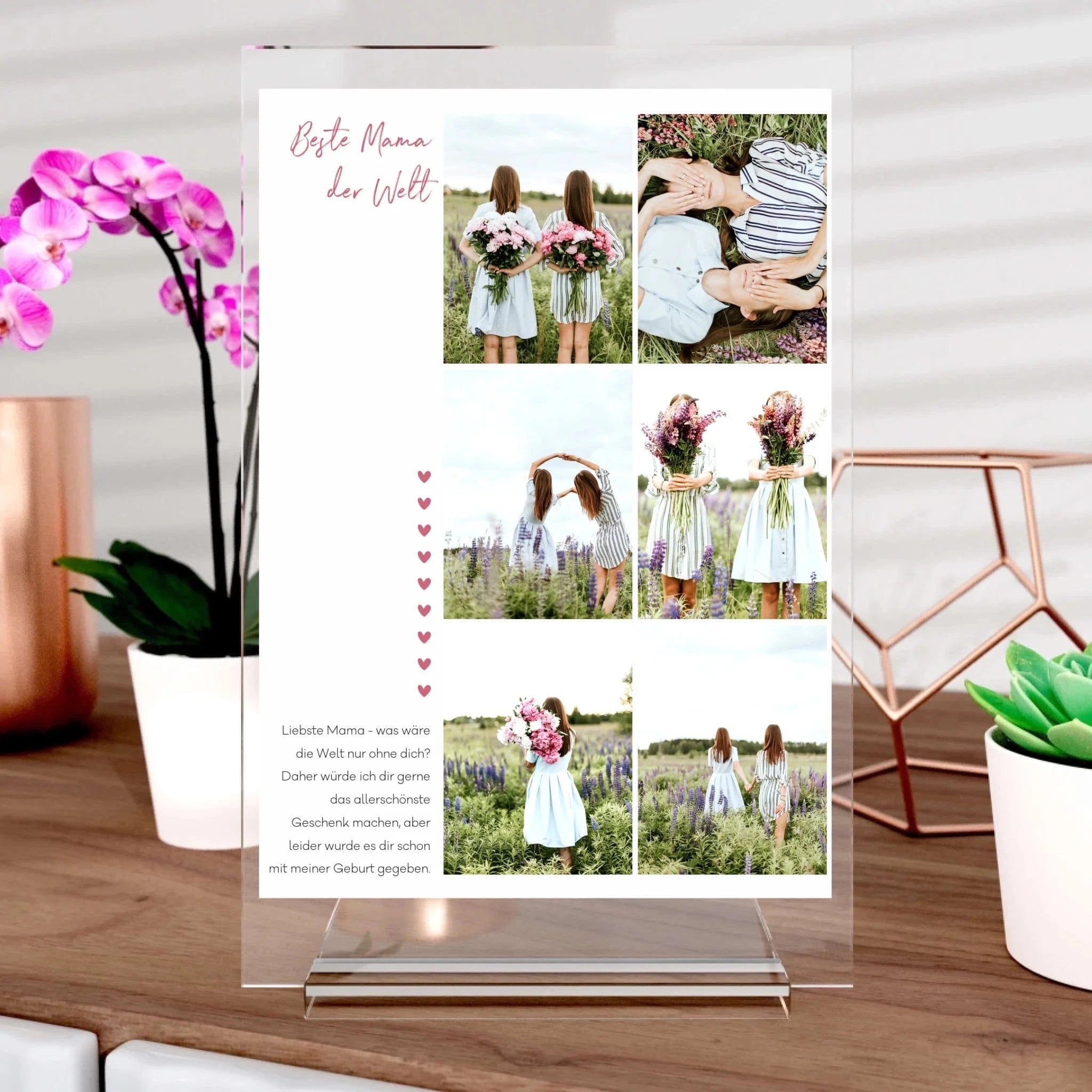 Beste Mama Aufsteller aus Glas - Aufsteller von Schmidt Digitaldruck GmbH