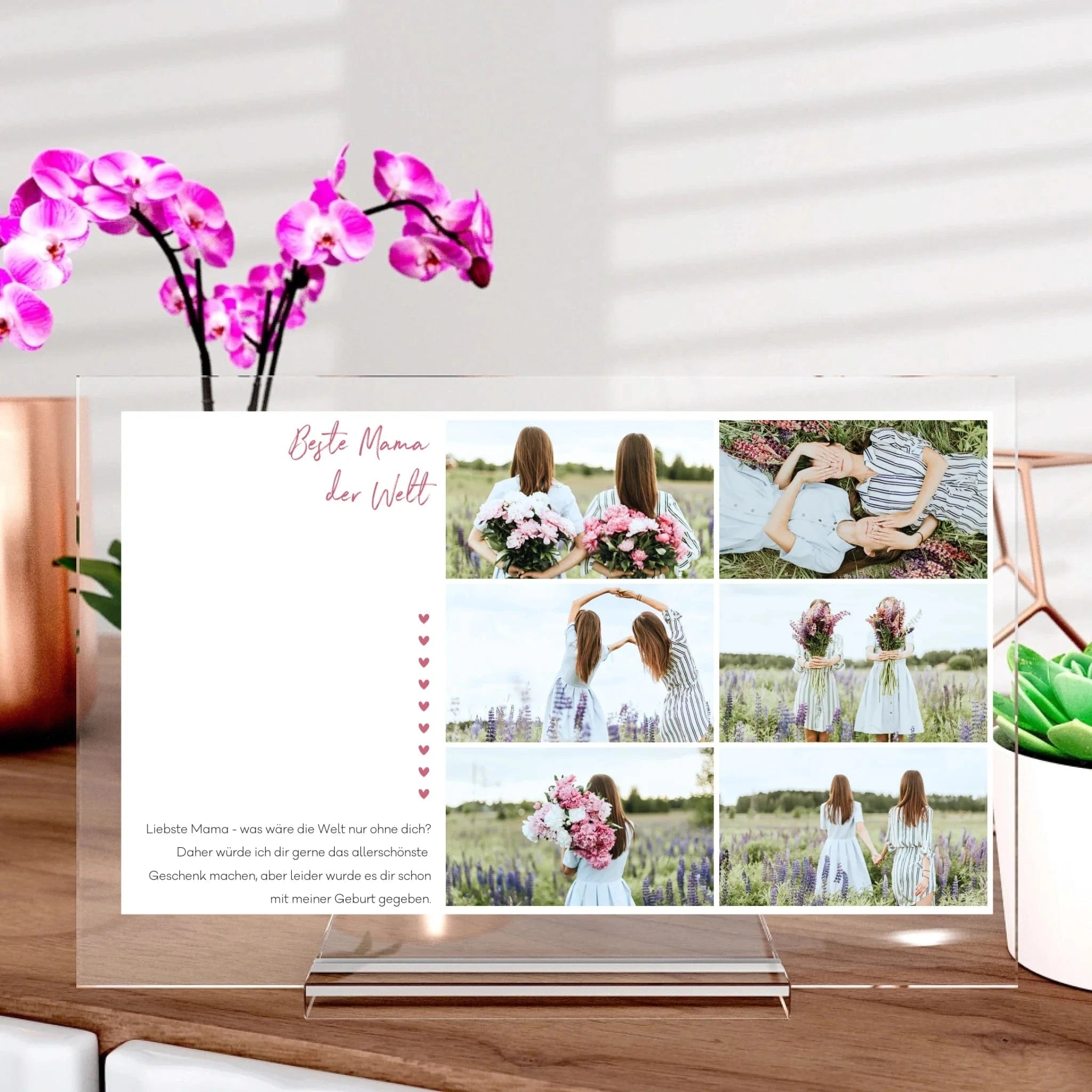 Beste Mama Aufsteller aus Glas - Aufsteller von Schmidt Digitaldruck GmbH