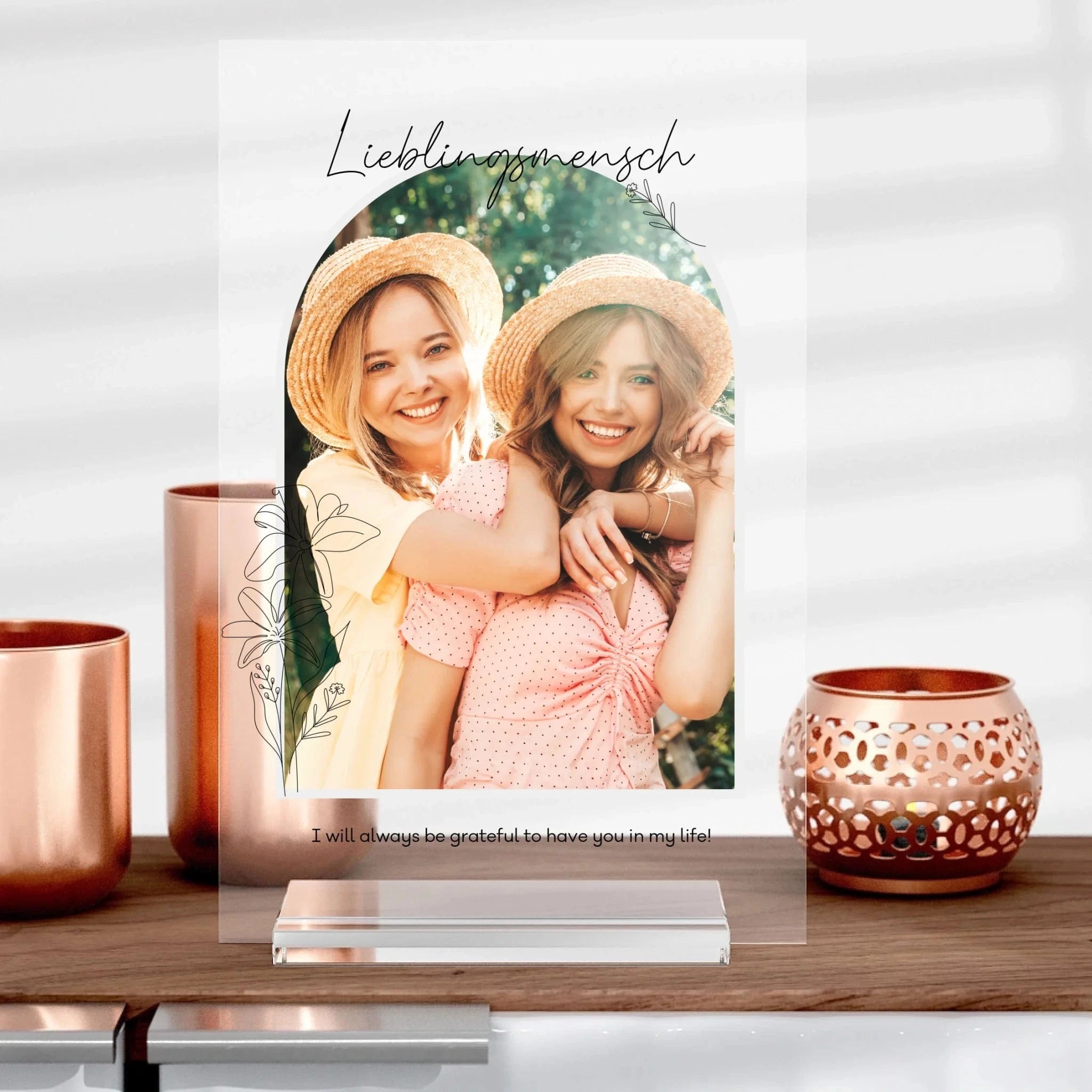 Flower Aufsteller aus Glas - Aufsteller von Schmidt Digitaldruck GmbH