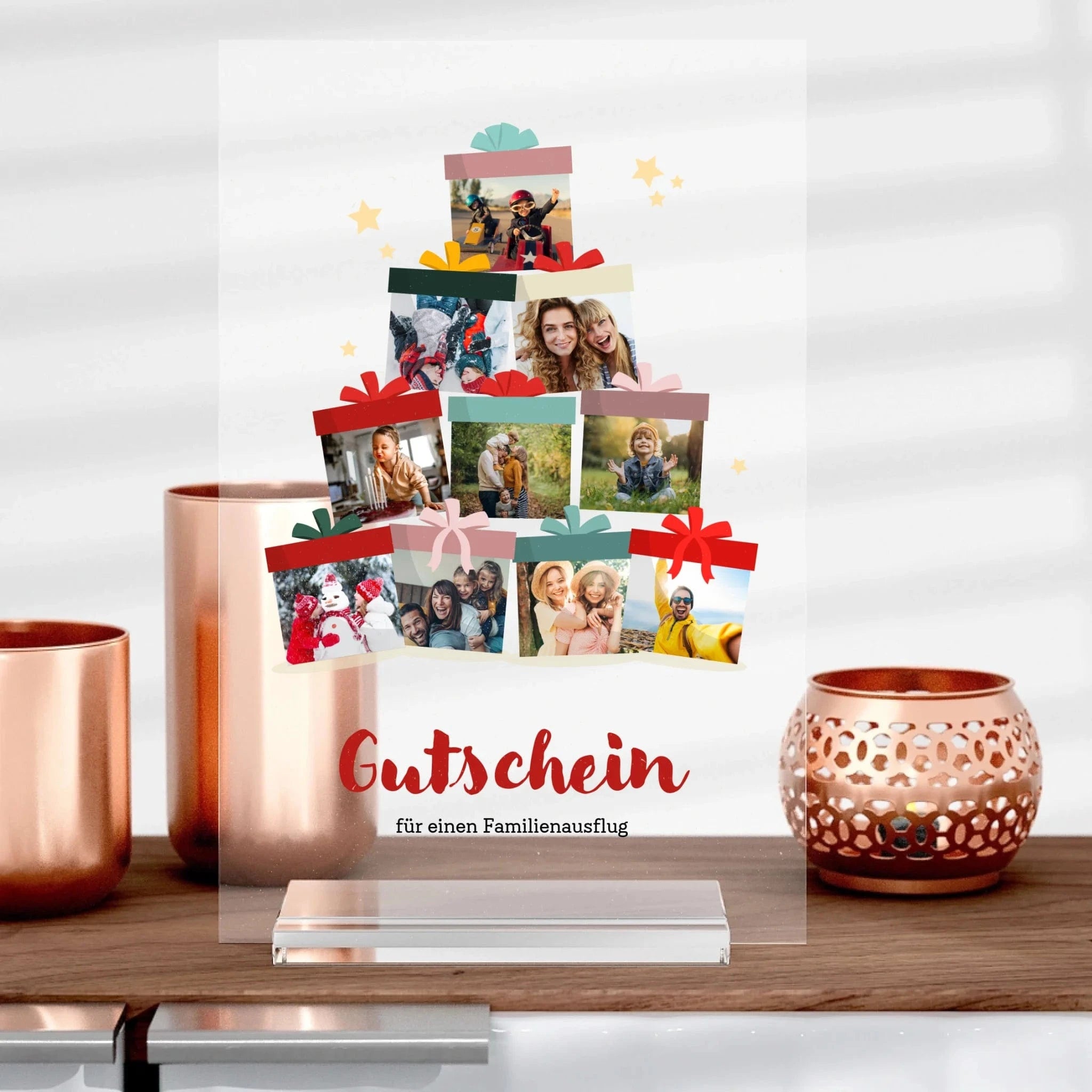 Geschenk Aufsteller aus Glas - Aufsteller von Schmidt Digitaldruck GmbH