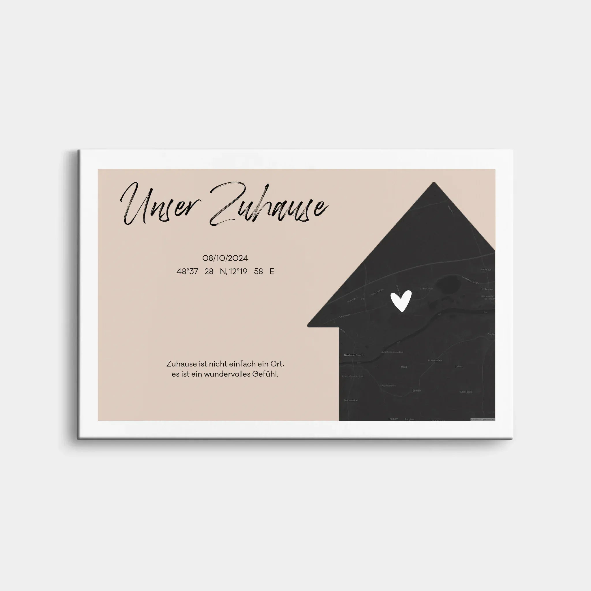 Home - Aufsteller Leinwand Galerie / Ohne / 30 x 20 cm von Schmidt Digitaldruck GmbH