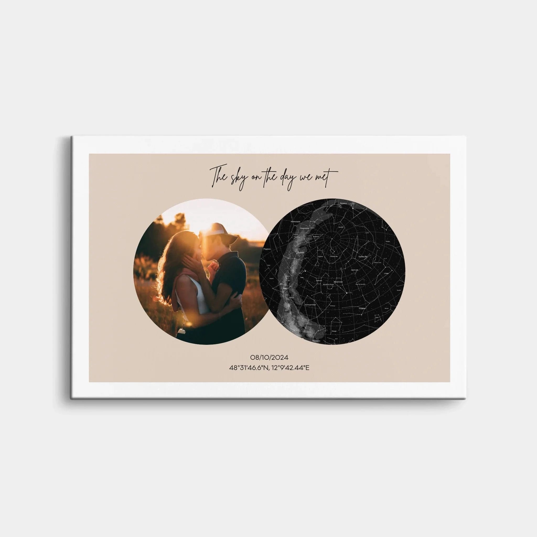 Sternbild - Aufsteller Leinwand Standard / Ohne / 30 x 20 cm von Schmidt Digitaldruck GmbH