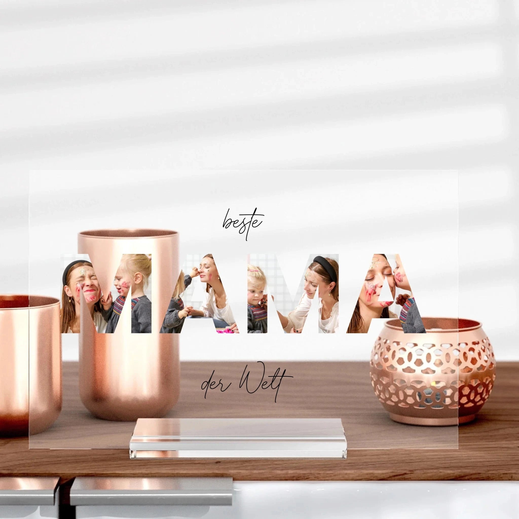 Mama Bild-Aufsteller aus Glas - Aufsteller von Schmidt Digitaldruck GmbH