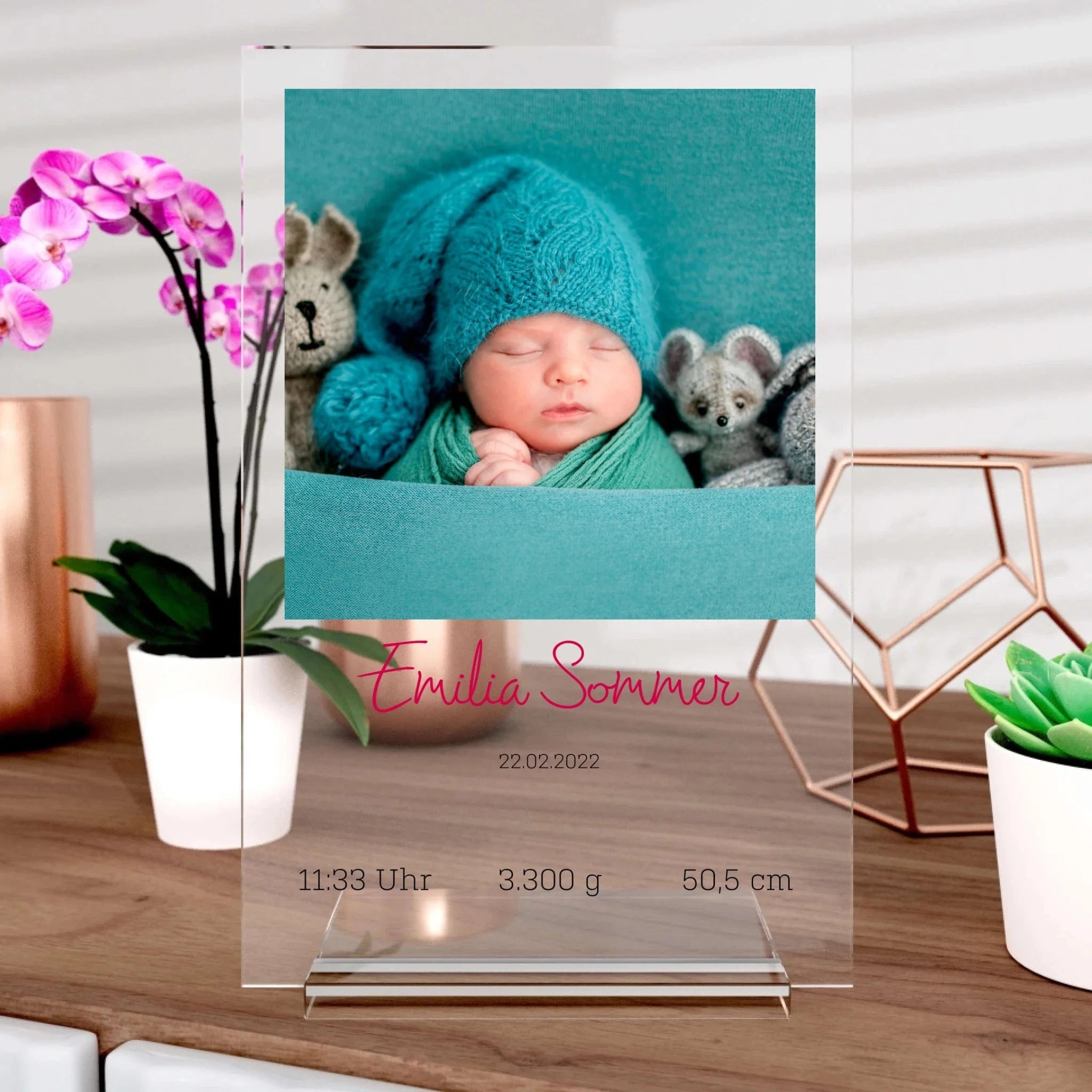 Personalisierter Baby-Aufsteller - Aufsteller von Schmidt Digitaldruck GmbH
