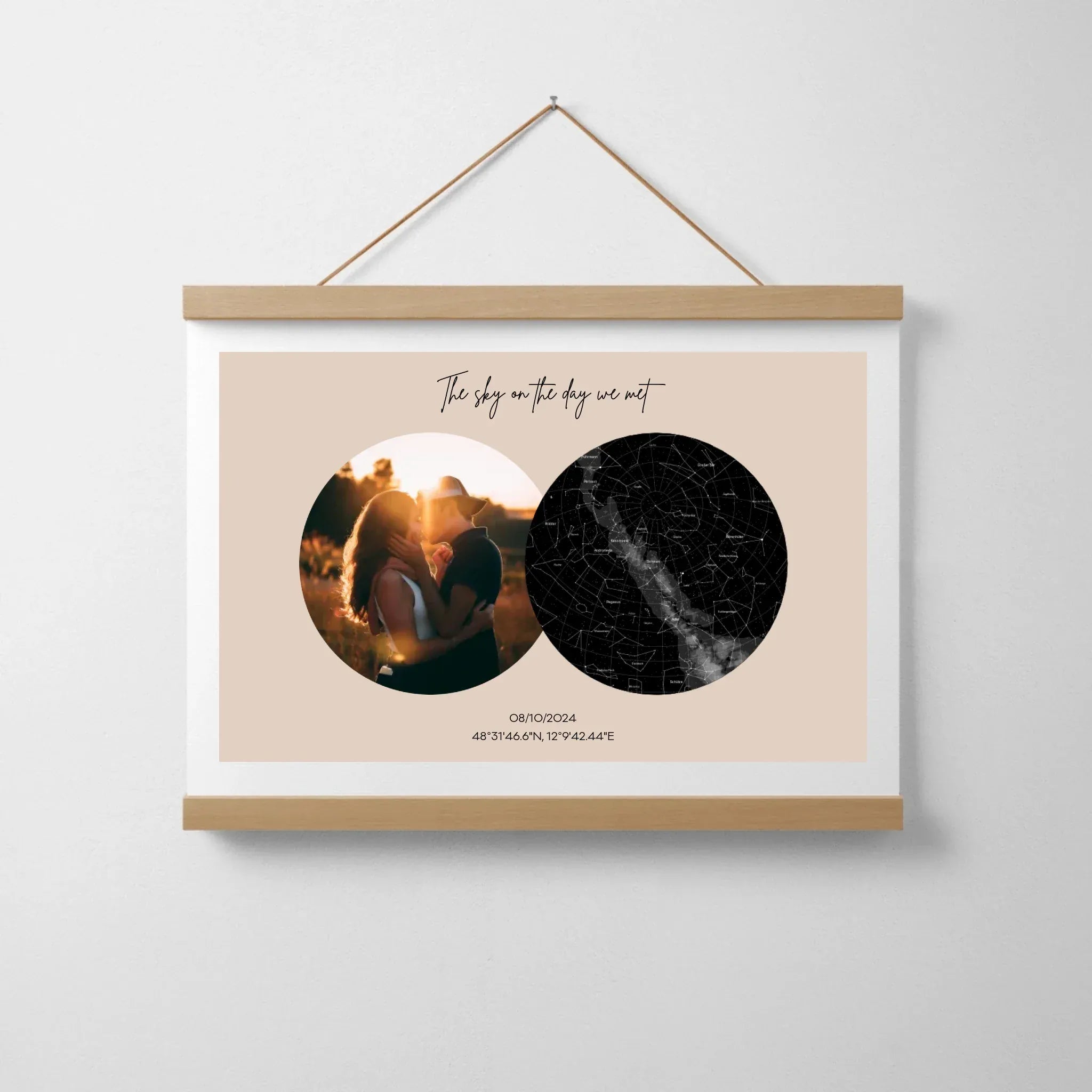 Sternbild - Aufsteller Poster auf Canvas / Ohne / 30 x 20 cm von Schmidt Digitaldruck GmbH