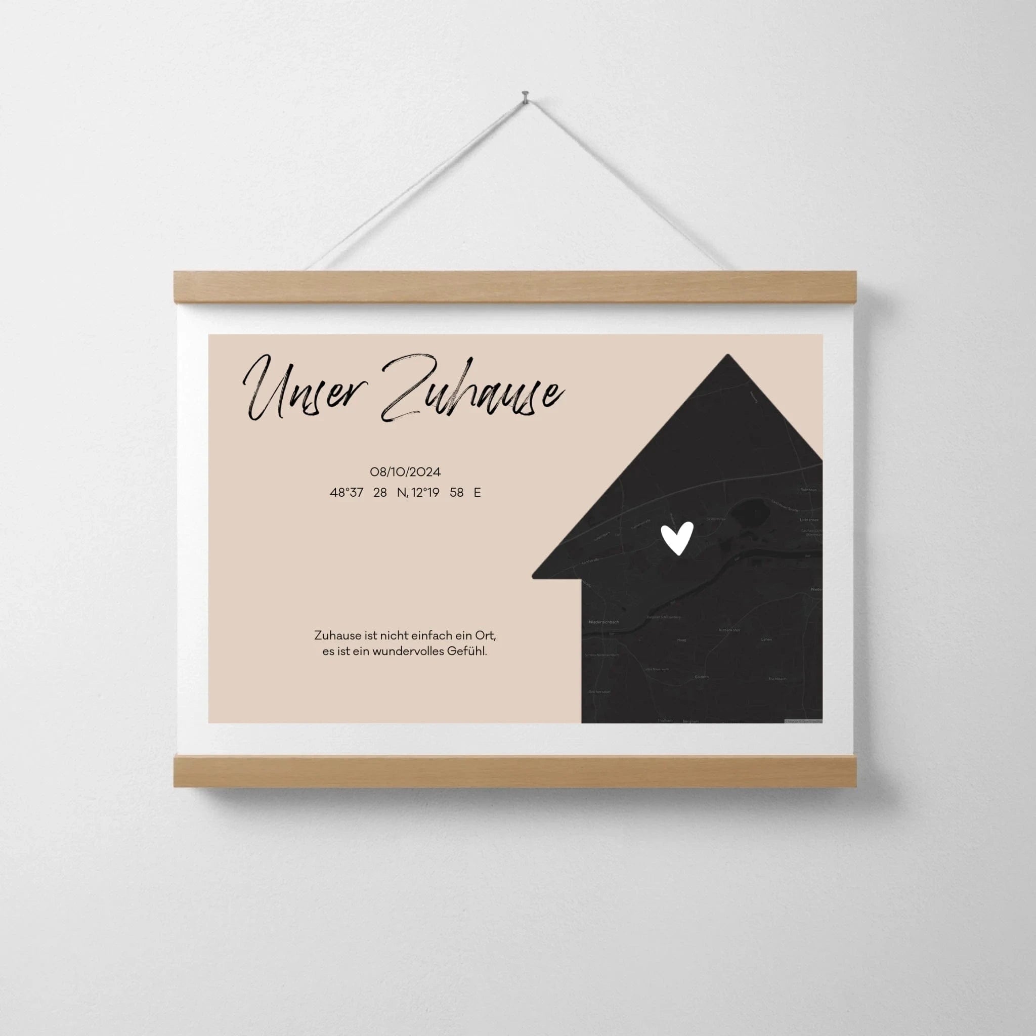 Home - Aufsteller Poster auf Hahnemühle / Ohne / 30 x 20 cm von Schmidt Digitaldruck GmbH