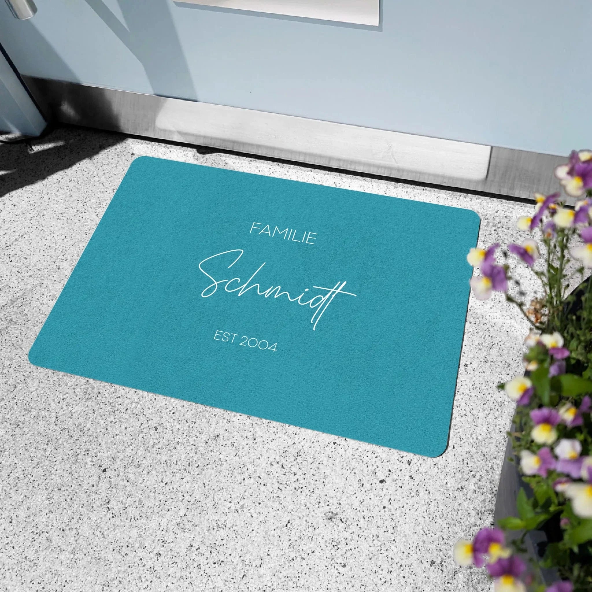 Fußmatte "Blumenornamente" - Fußmatte von Schmidt Digitaldruck GmbH