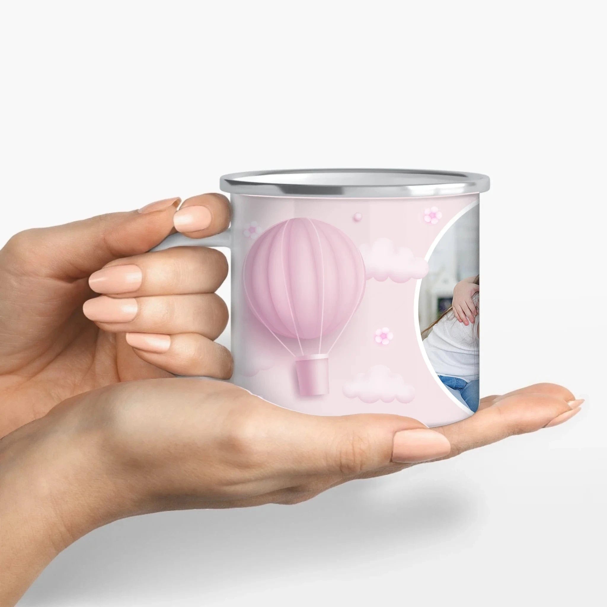 Fototasse "Kinder" - Tasse Emaille-Tasse / Weiß / 375 ml von Schmidt Digitaldruck GmbH
