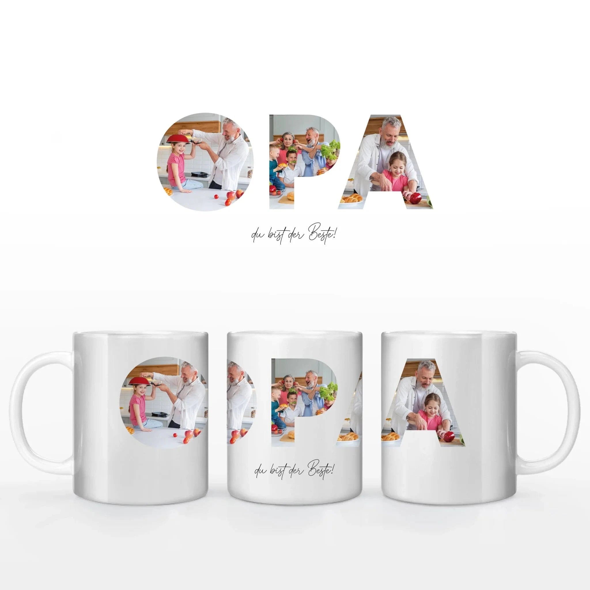 Fototasse Opa - Tasse Keramik-Tasse / Weiß / 330 ml von Schmidt Digitaldruck GmbH