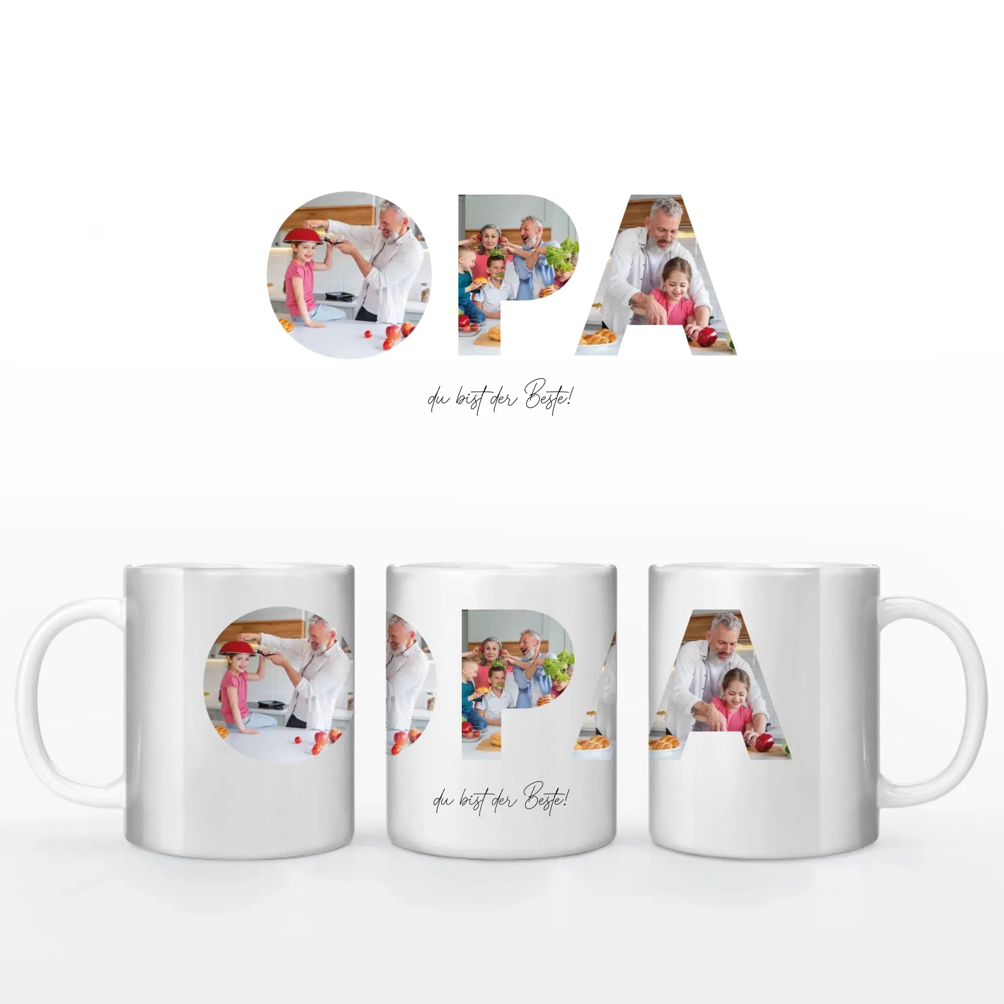 Fototasse Opa - Tasse Keramik-Tasse / Weiß / 330 ml von Schmidt Digitaldruck GmbH