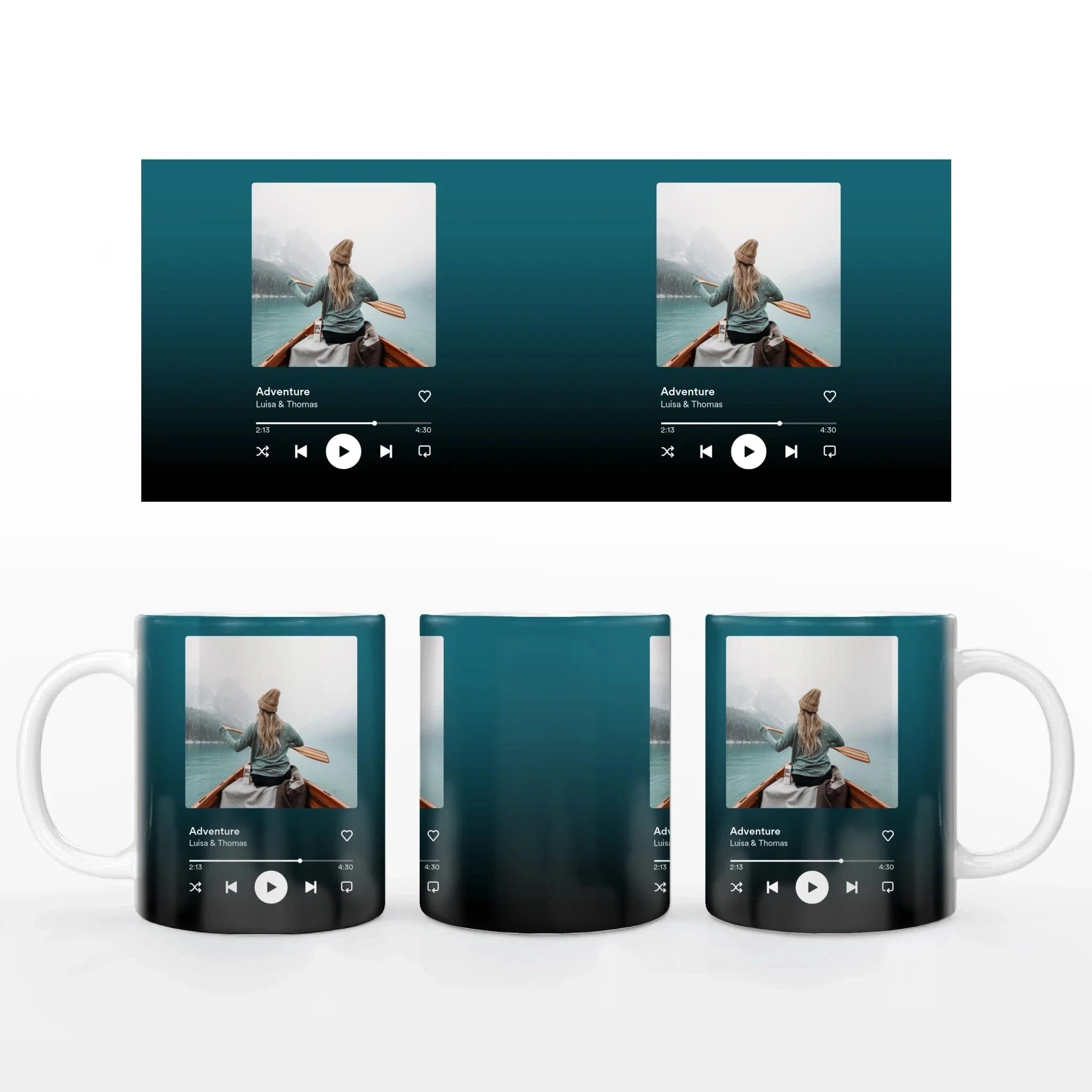 Fototasse "Spotify" - Tasse Keramik-Tasse / Weiß / 330 ml von Schmidt Digitaldruck GmbH