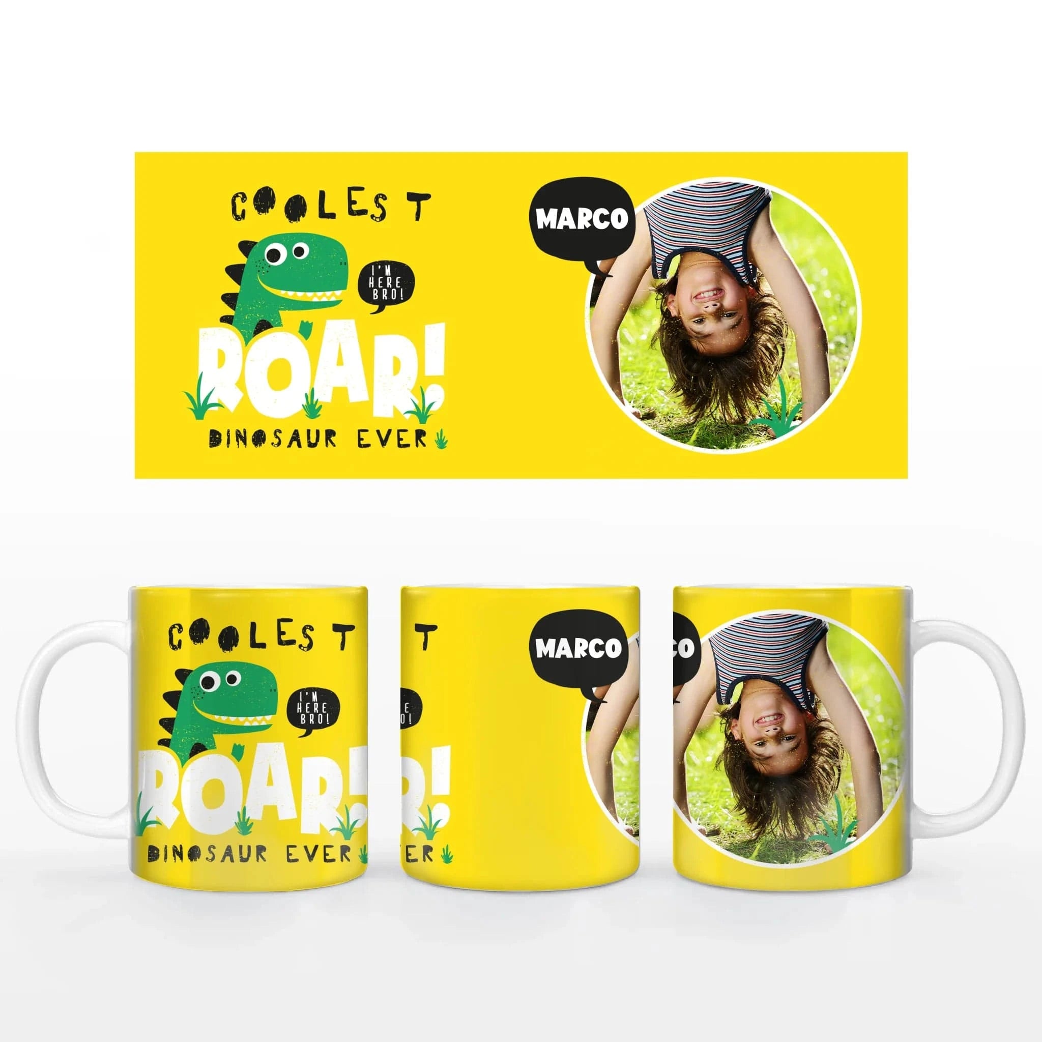 Motivtasse "Dino" - Tasse Keramik-Tasse / Weiß / 330 ml von Schmidt Digitaldruck GmbH