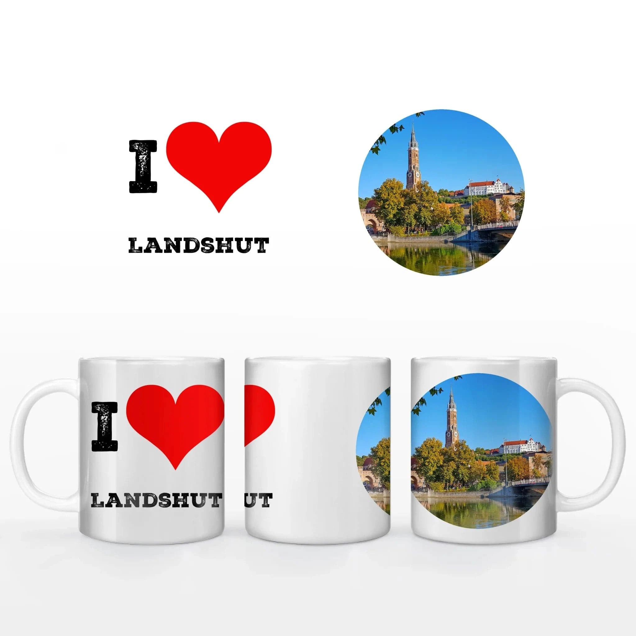 Motivtasse "I Love" - Tasse Keramik-Tasse / Weiß / 330 ml von Schmidt Digitaldruck GmbH