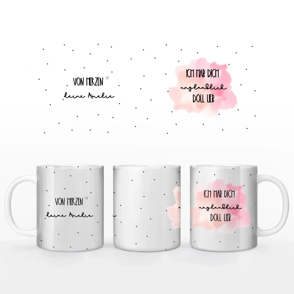 Motivtasse Muttertag "allerbeste Mama" - Tasse Keramik-Tasse / Weiß / 330 ml von Schmidt Digitaldruck GmbH