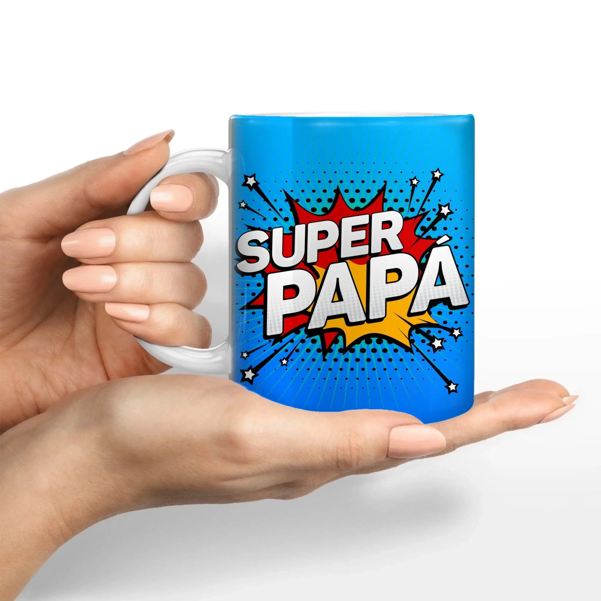 Motivtasse "SUPER PAPA" - Tasse Keramik-Tasse / Weiß / 330 ml von Schmidt Digitaldruck GmbH