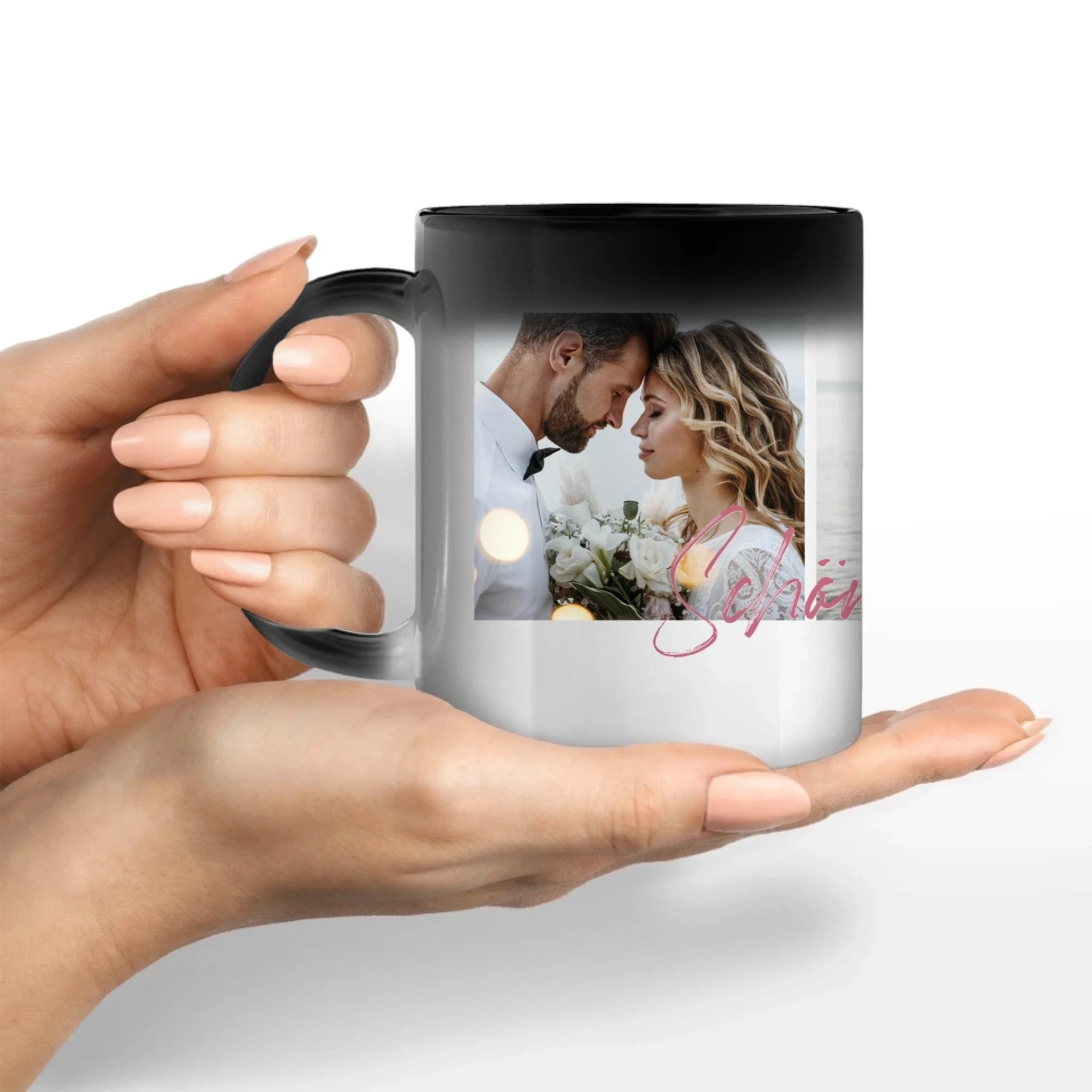 Fototasse "Momente" - Tasse Keramik-Zaubertasse / Schwarz / 330 ml von Schmidt Digitaldruck GmbH