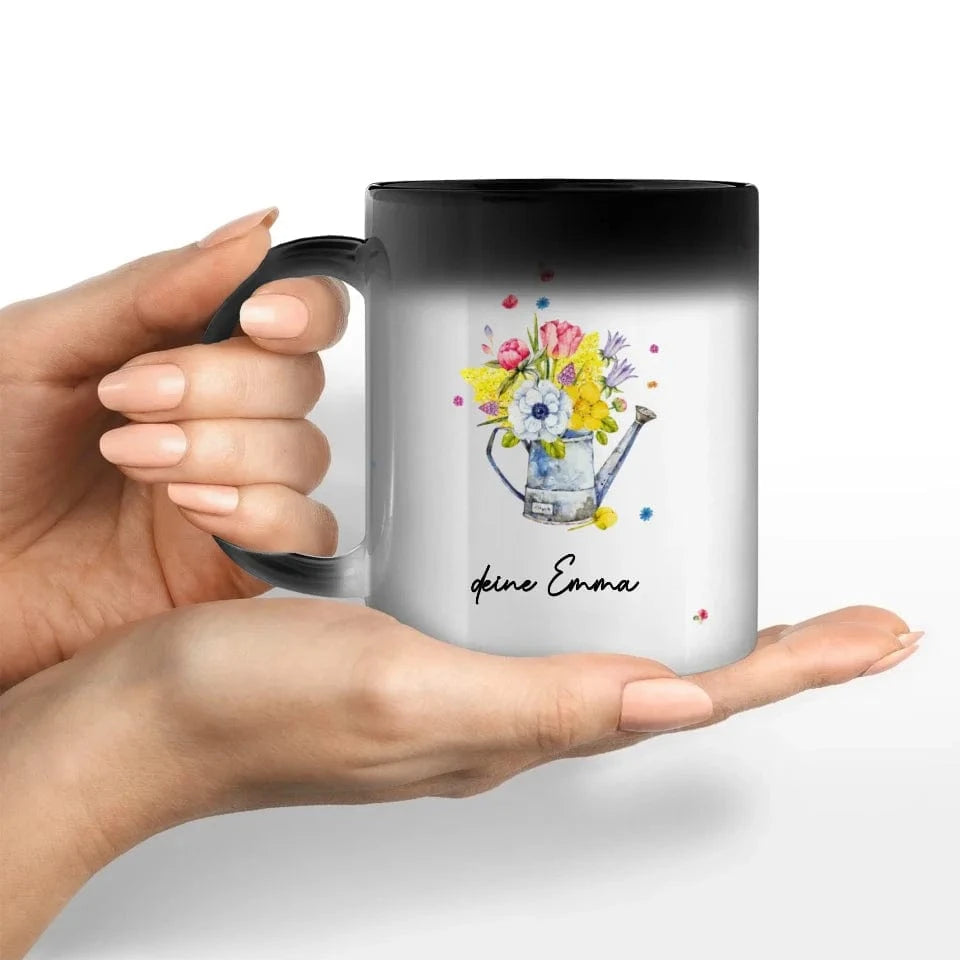 Motivtasse Muttertag "Blümchen Gießkanne" - Tasse von Schmidt Digitaldruck GmbH