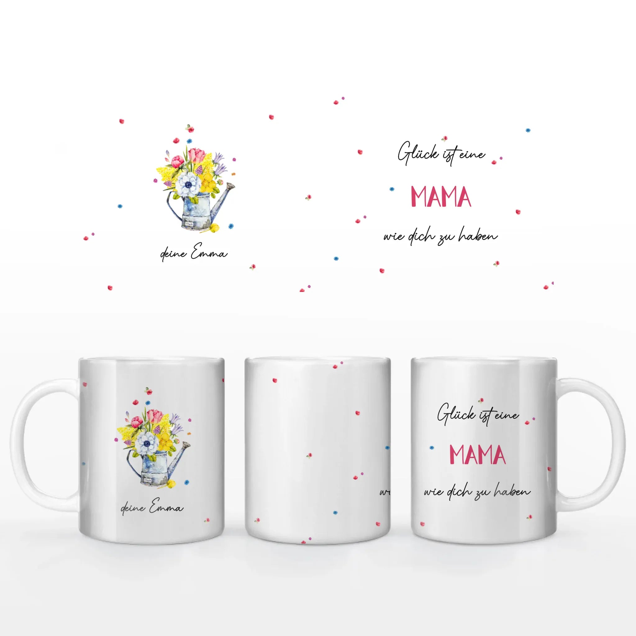 Motivtasse Muttertag "Blümchen Gießkanne" - Tasse von Schmidt Digitaldruck GmbH
