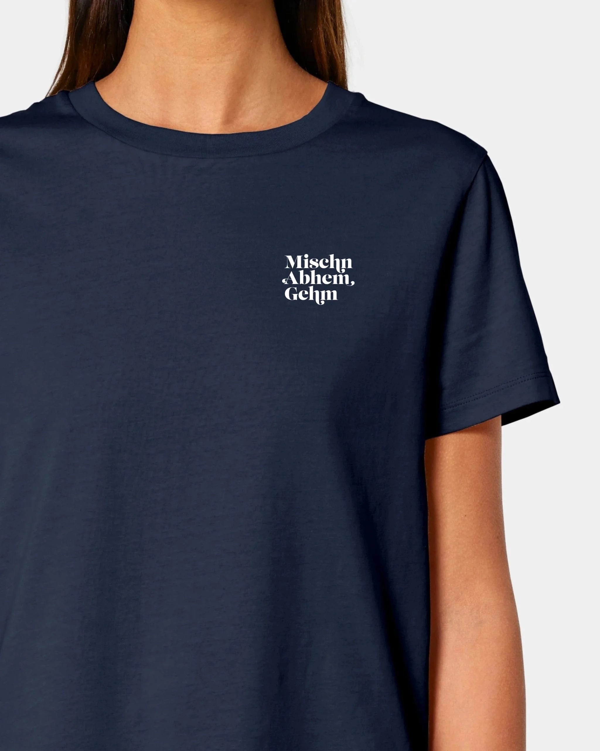 Personalisiertes T-Shirt "Kartenspiel" - Textil Damen / French Navy / XS von Schmidt Digitaldruck GmbH