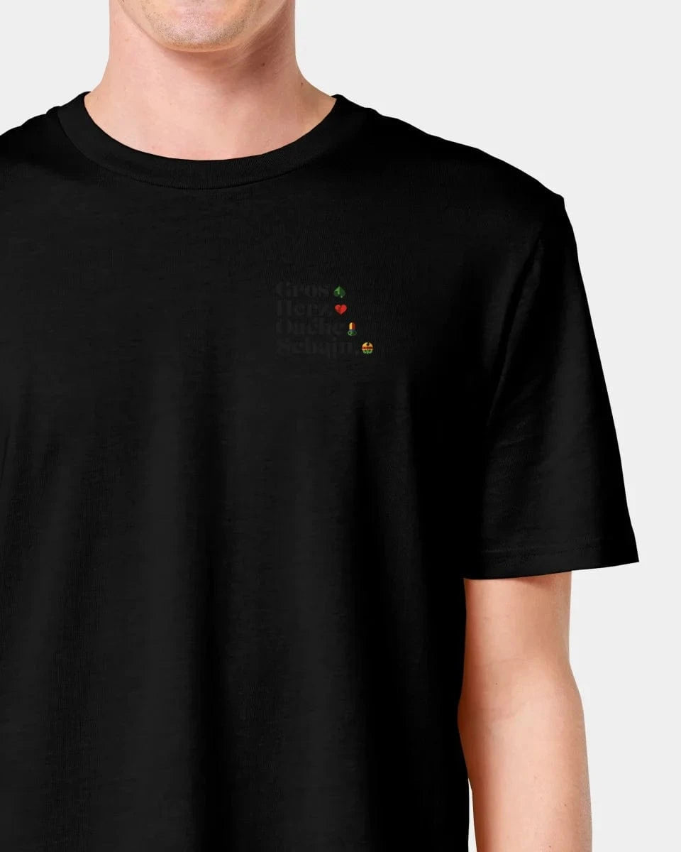 Personalisiertes T-Shirt "Watten - Kartenfarben" - Textil Unisex / Schwarz / XXS von Schmidt Digitaldruck GmbH