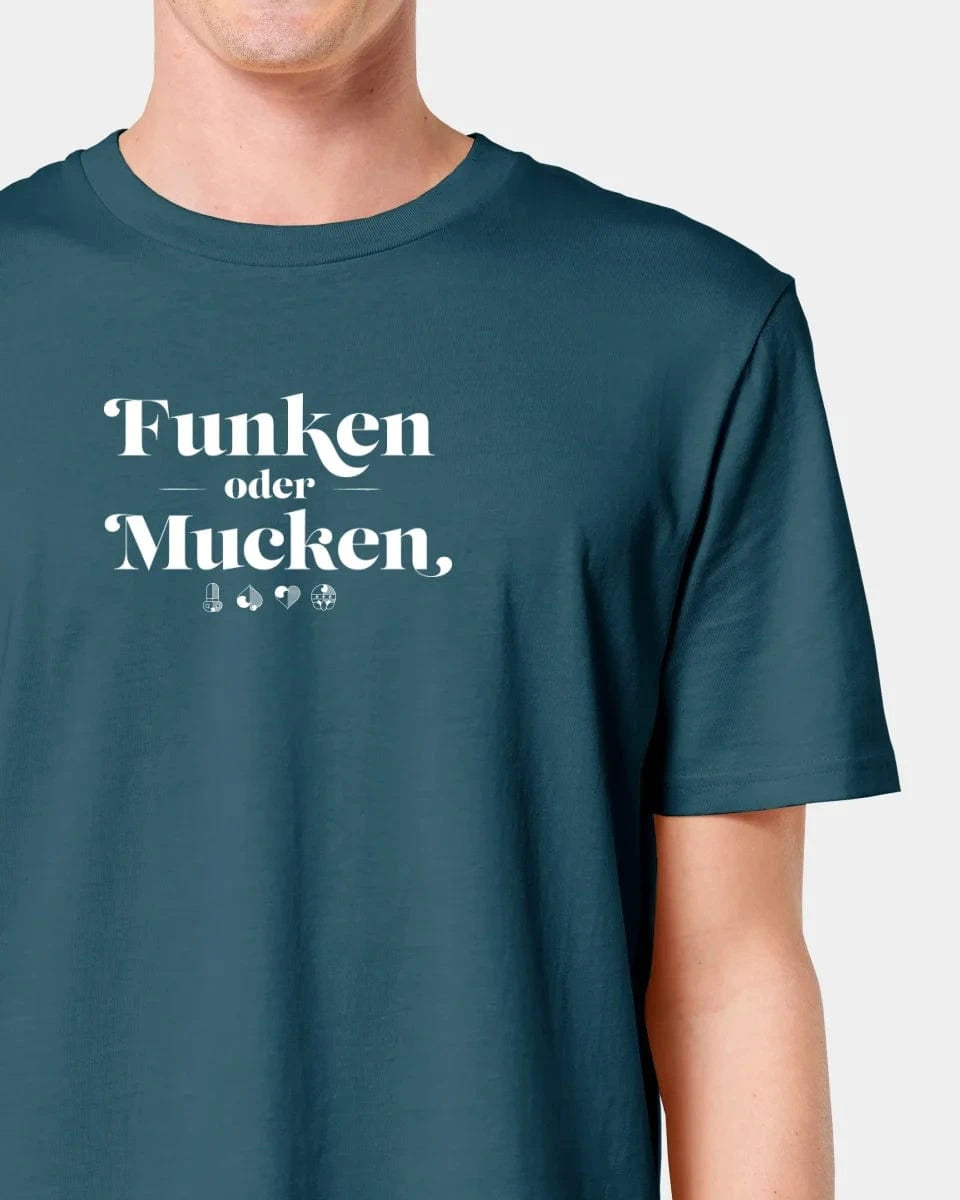 Personalisiertes T-Shirt "Watten - Funken oder Mucken" - Textil Unisex / Stargazer / S von Schmidt Digitaldruck GmbH
