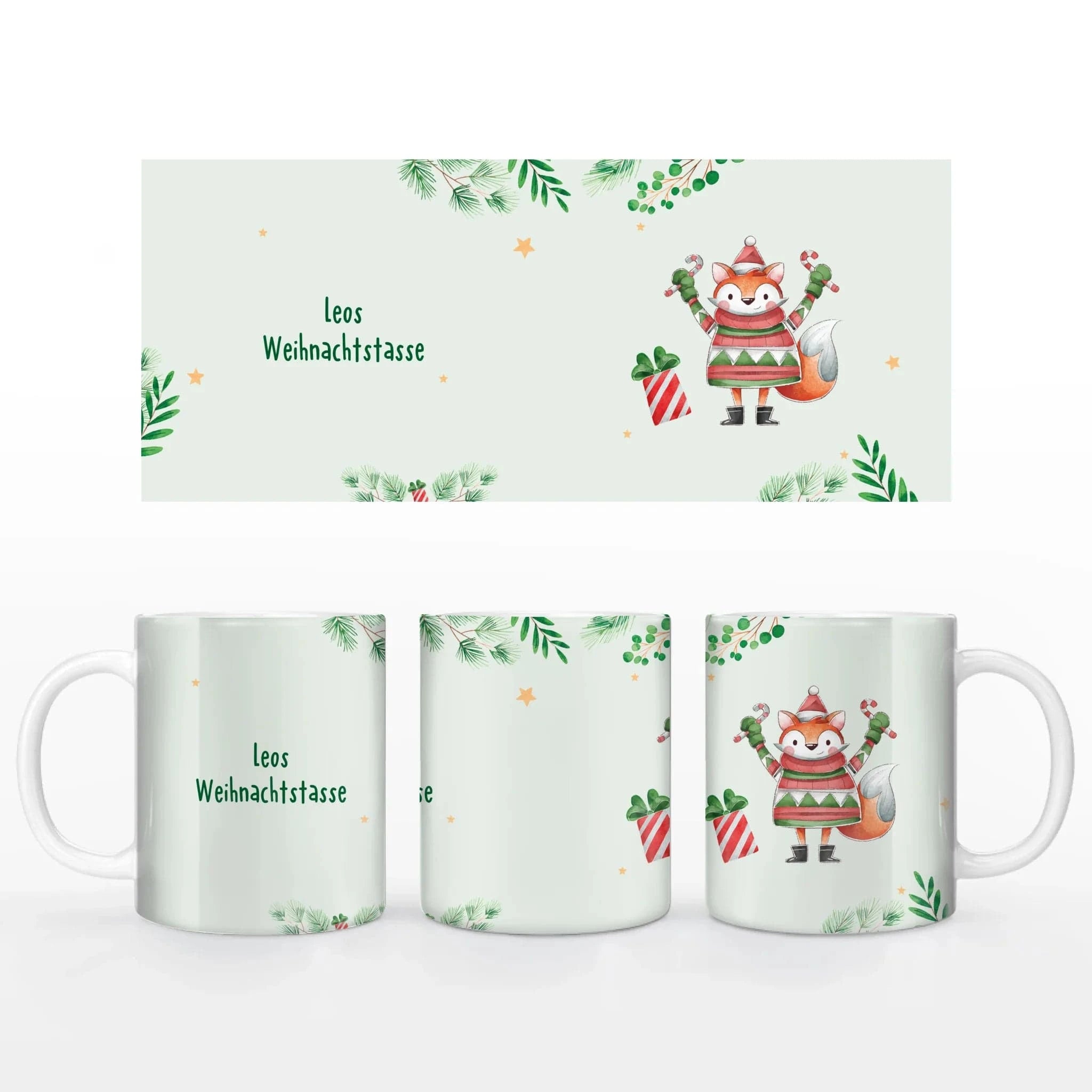 Motivtasse "Kinder Weihnachtszauber" - Customizer Keramik-Tasse / Weiß / 330 ml von TeeInBlue