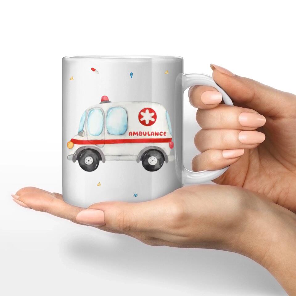 Motivtasse Krankenwagen - Customizer Keramik-Tasse / Weiß / 330 ml von TeeInBlue