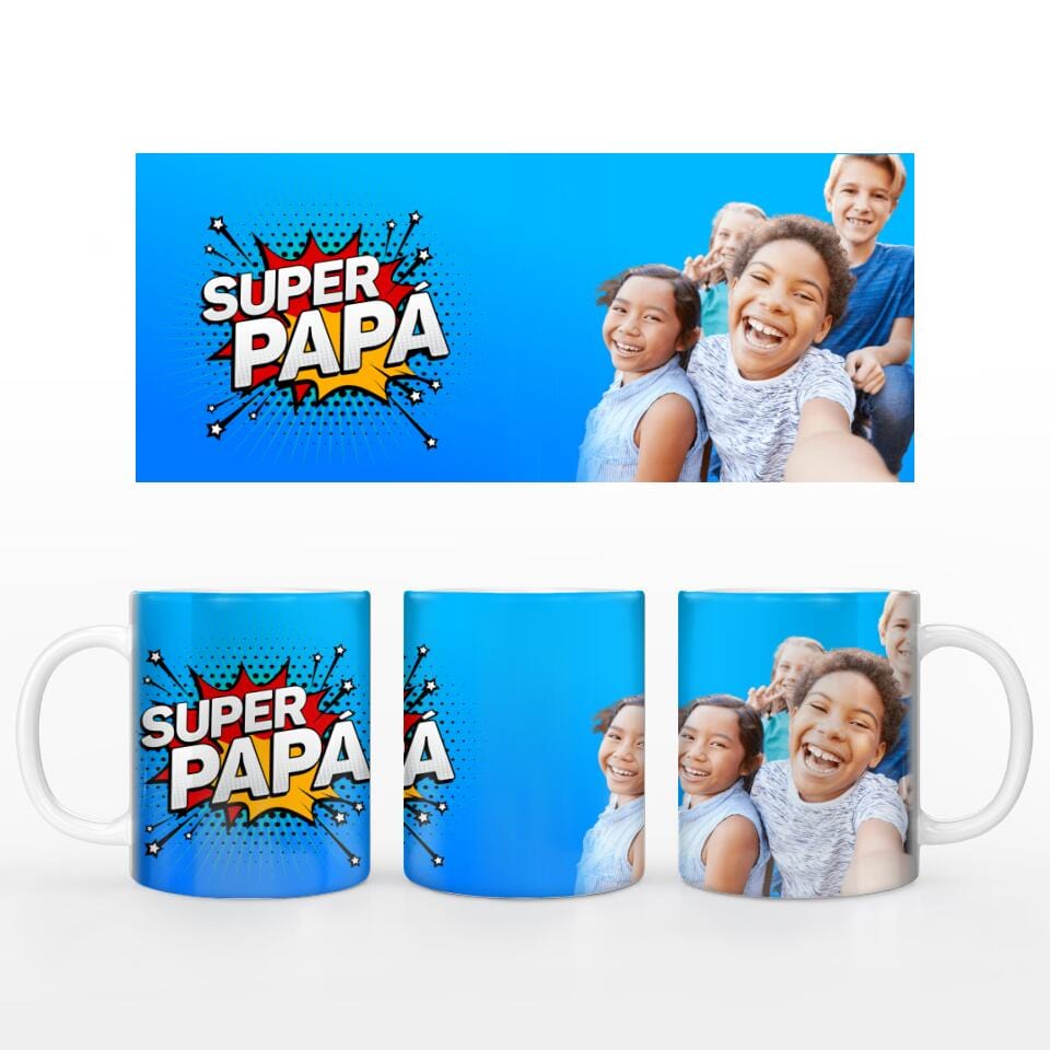 Motivtasse "SUPER PAPA" - Customizer von TeeInBlue