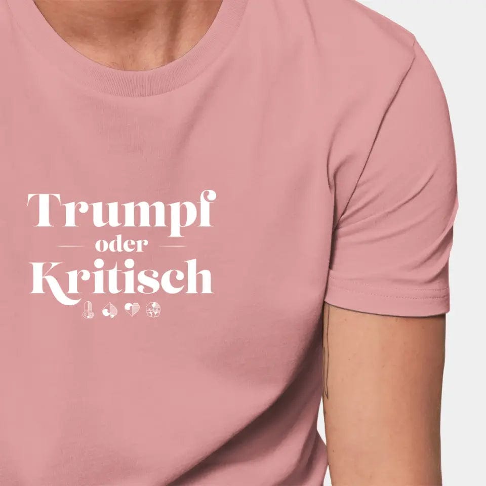 Personalisiertes T-Shirt "Watten - Trumpf oder Kritisch" - Customizer Stanley/Stella Creator / canyon pink / XXS von TeeInBlue