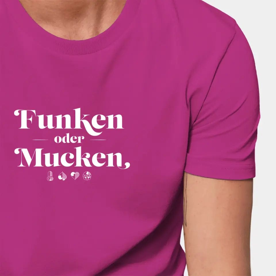 Personalisiertes T-Shirt "Watten - Funken oder Mucken" - Customizer Stanley/Stella Creator / orchid flower / XXS von TeeInBlue
