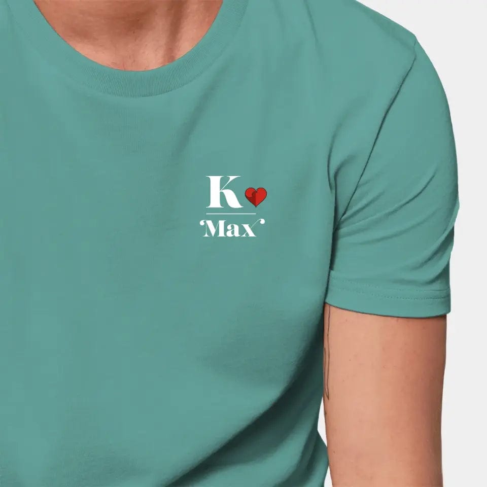 Personalisiertes T-Shirt "Watten - Kritische" - Customizer Stanley/Stella Creator / teal monstera / XXS von TeeInBlue