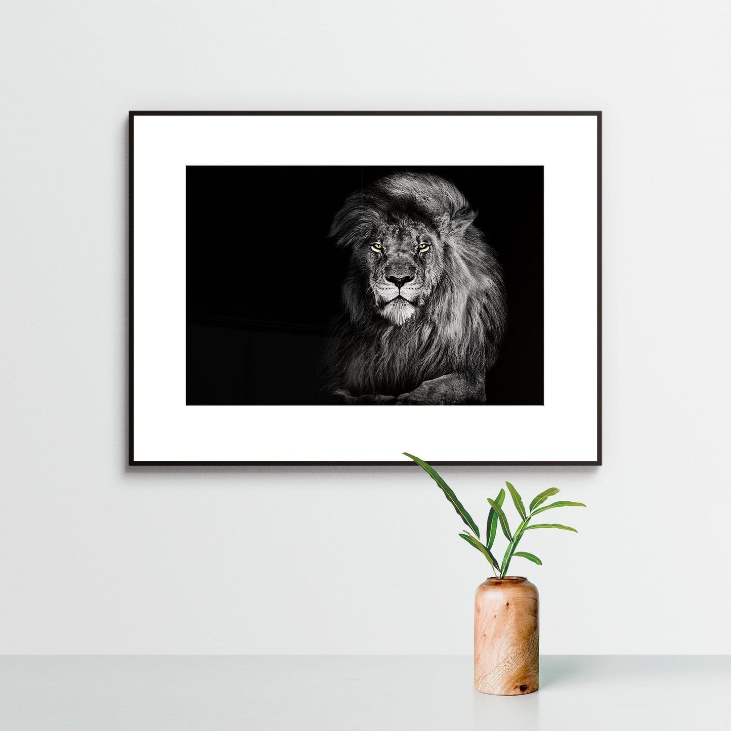 Wandkunst "Löwe" im Nielsen-Rahmen - von FOTO.online