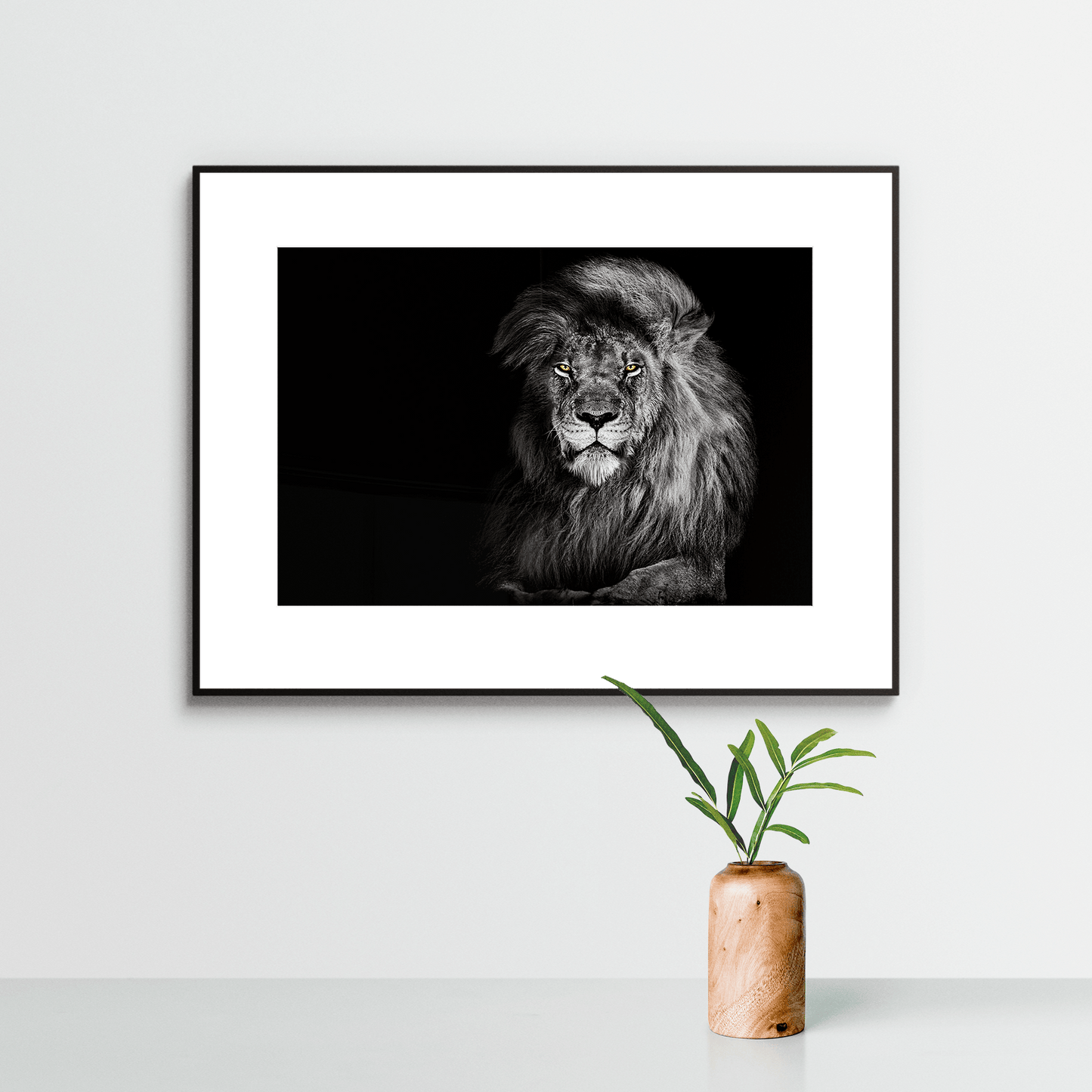 Wandkunst "Löwe" im Nielsen-Rahmen - von FOTO.online