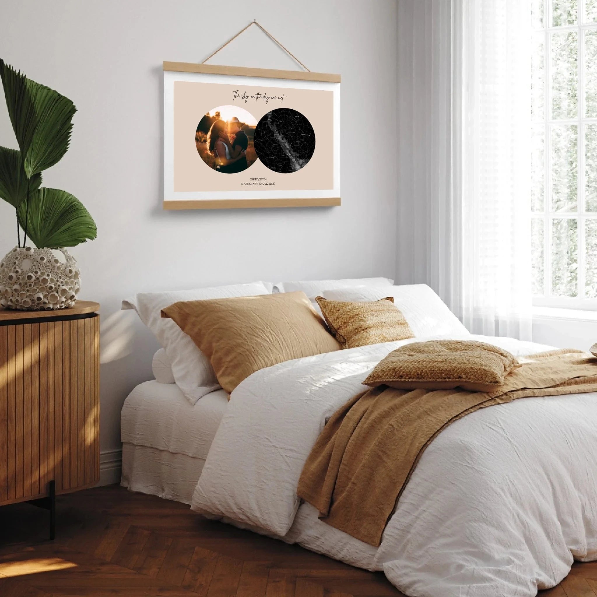 Poster-Holzleiste-MockUp-Schlafzimmer