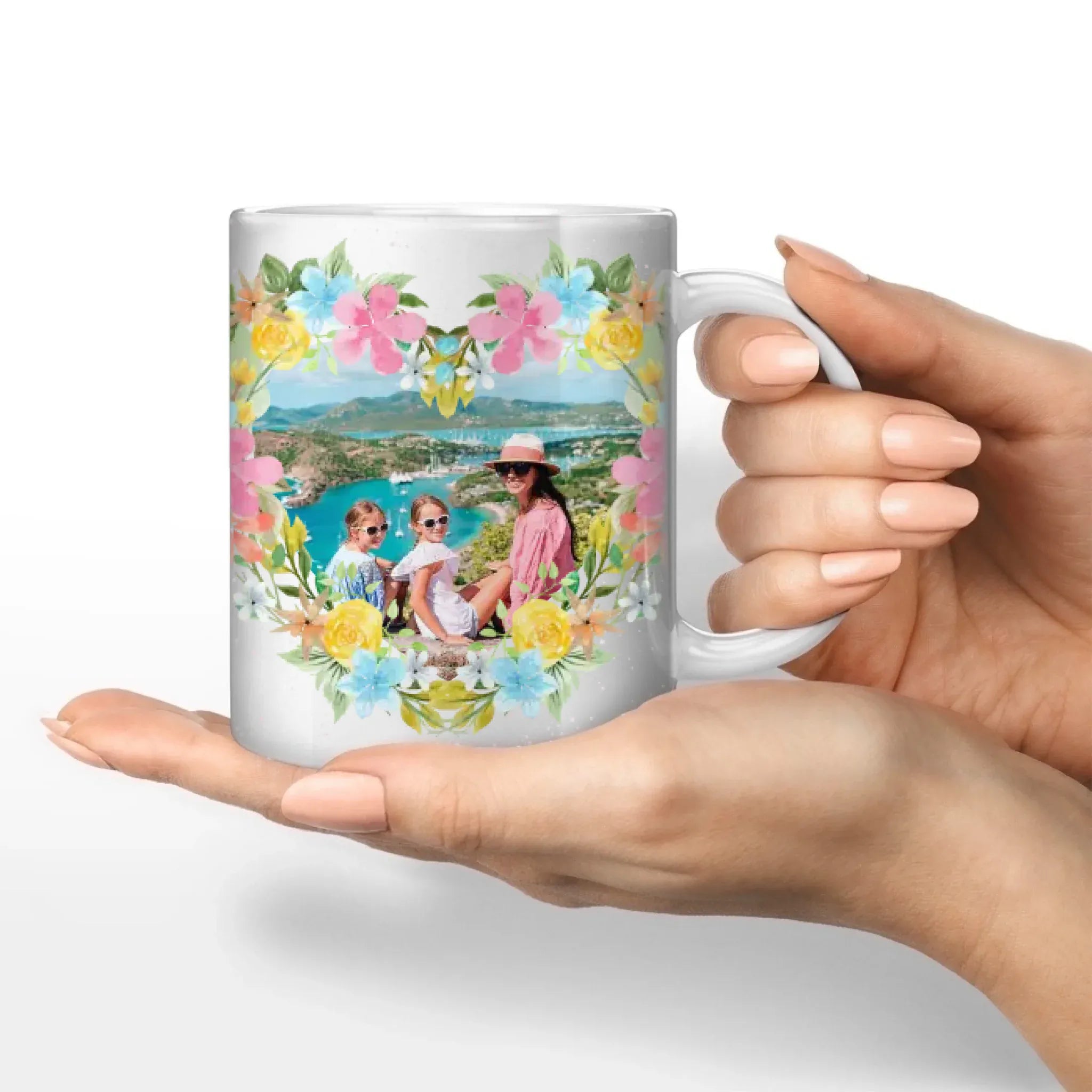 Fototasse Muttertag "Blümchen Herz" - Tasse von Schmidt Digitaldruck GmbH