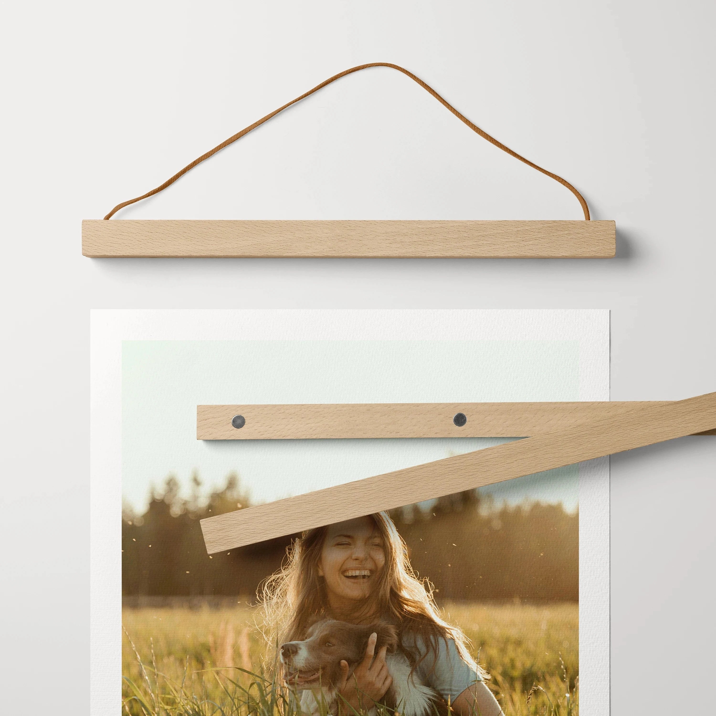 Poster Klemmleiste - Zubehör Eiche / 22 cm von FOTO.online