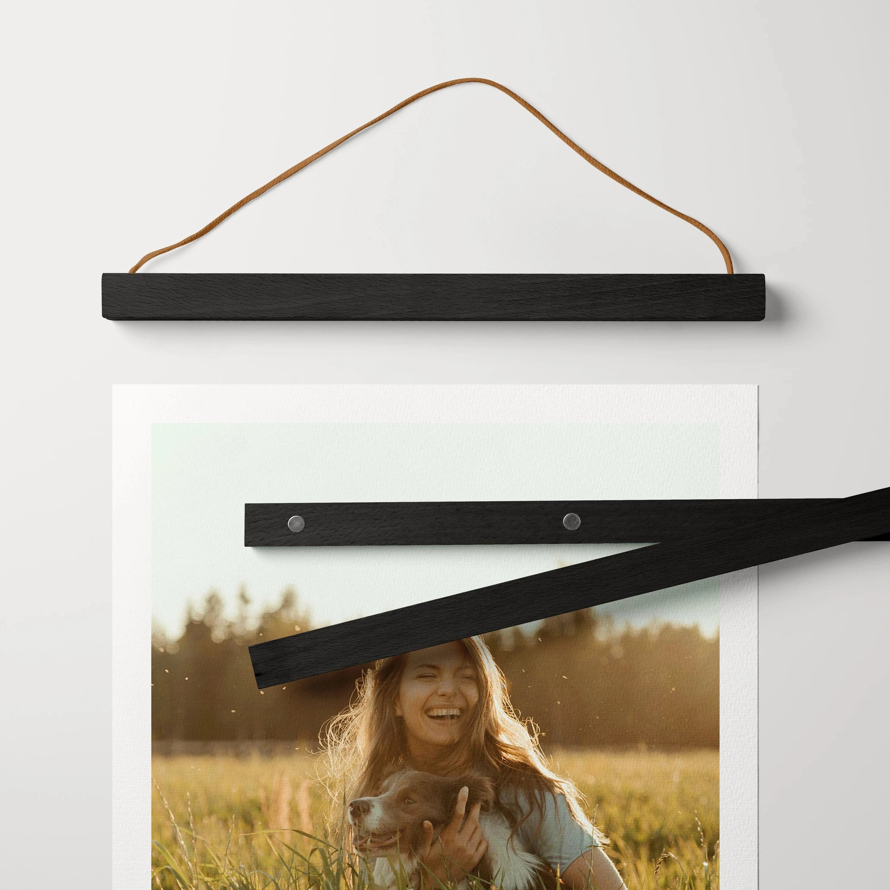 Poster Klemmleiste - Zubehör Schwarz / 22 cm von FOTO.online
