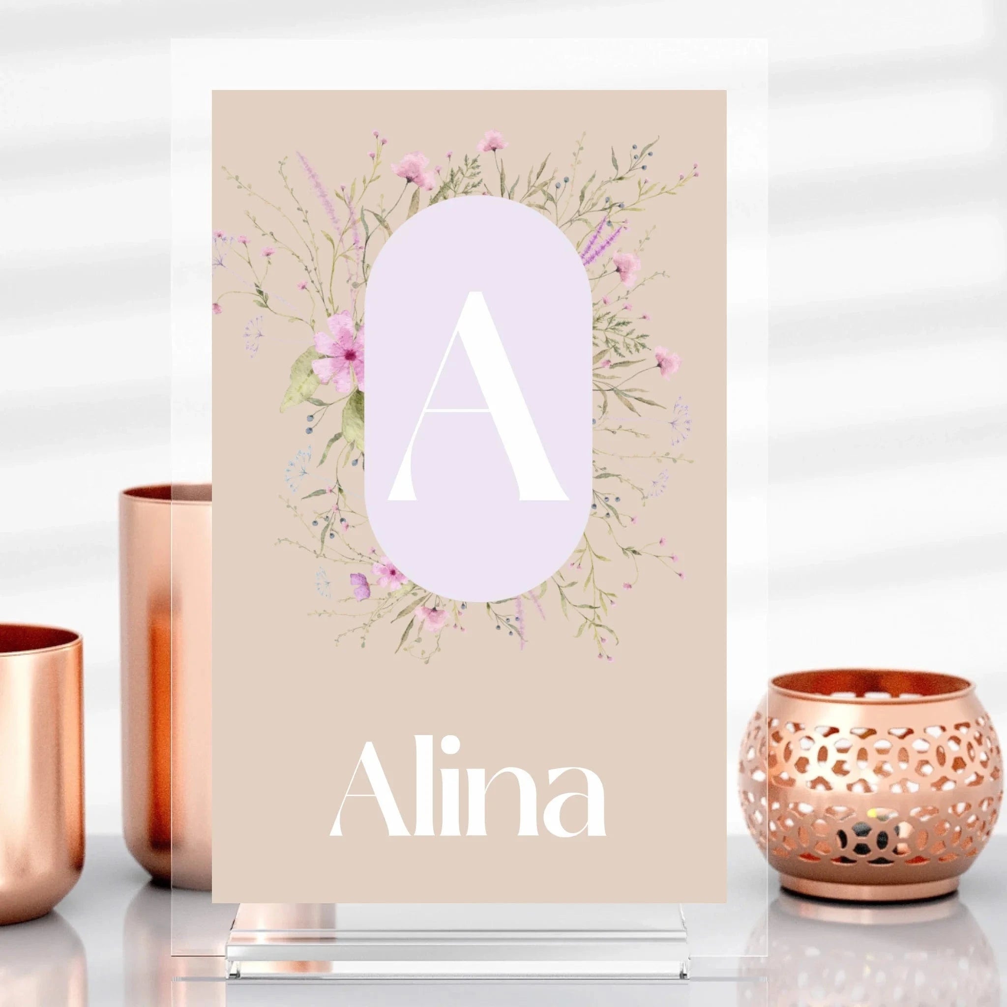 Letter Style - Aufsteller Acrylglas-Aufsteller / Ohne / 13 x 20 cm von Schmidt Digitaldruck GmbH