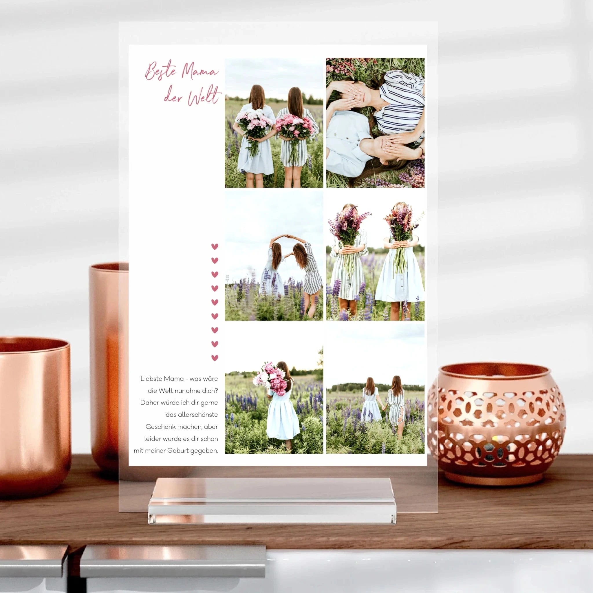Beste Mama Aufsteller aus Glas - Aufsteller von Schmidt Digitaldruck GmbH