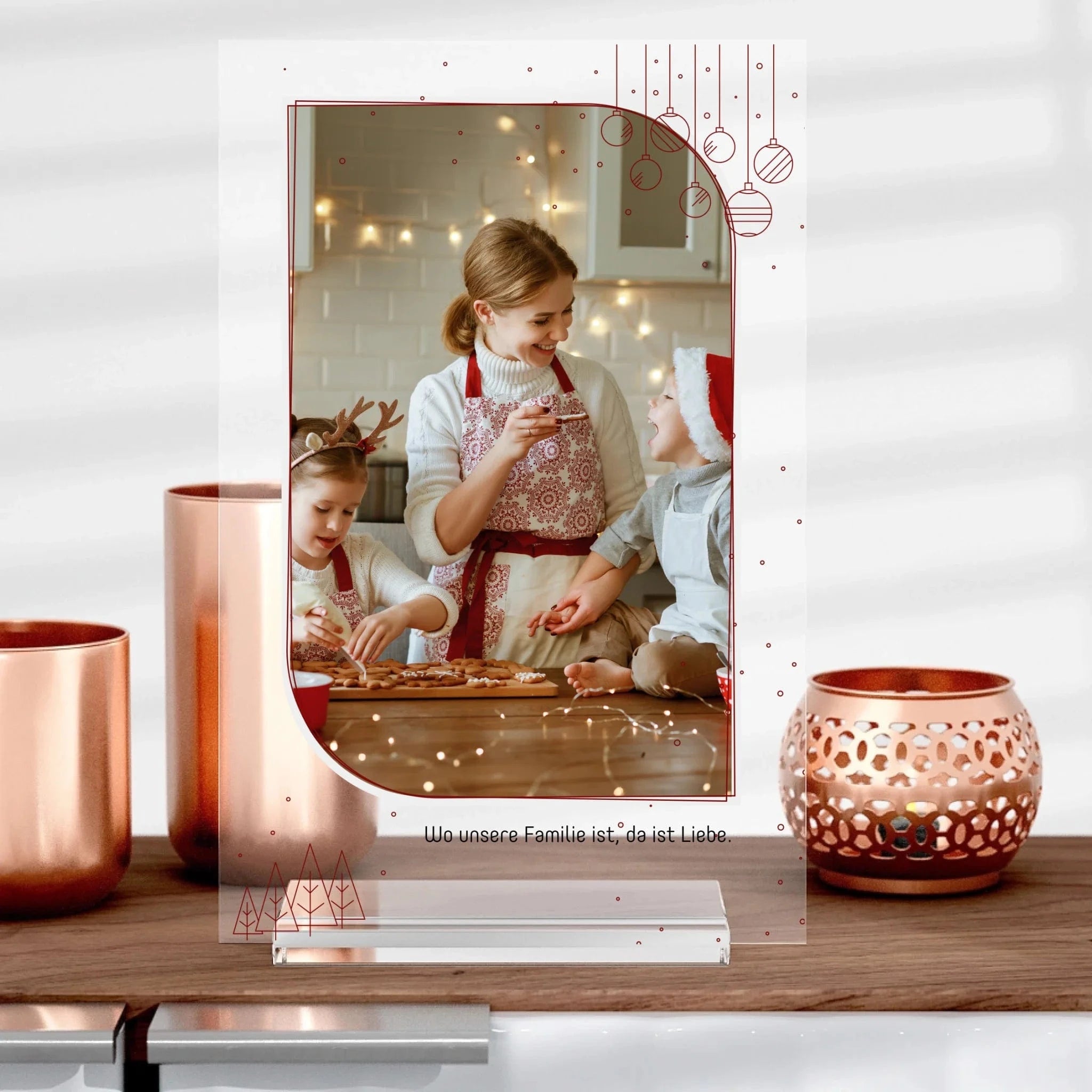Christmas Aufsteller aus Glas - Aufsteller von Schmidt Digitaldruck GmbH