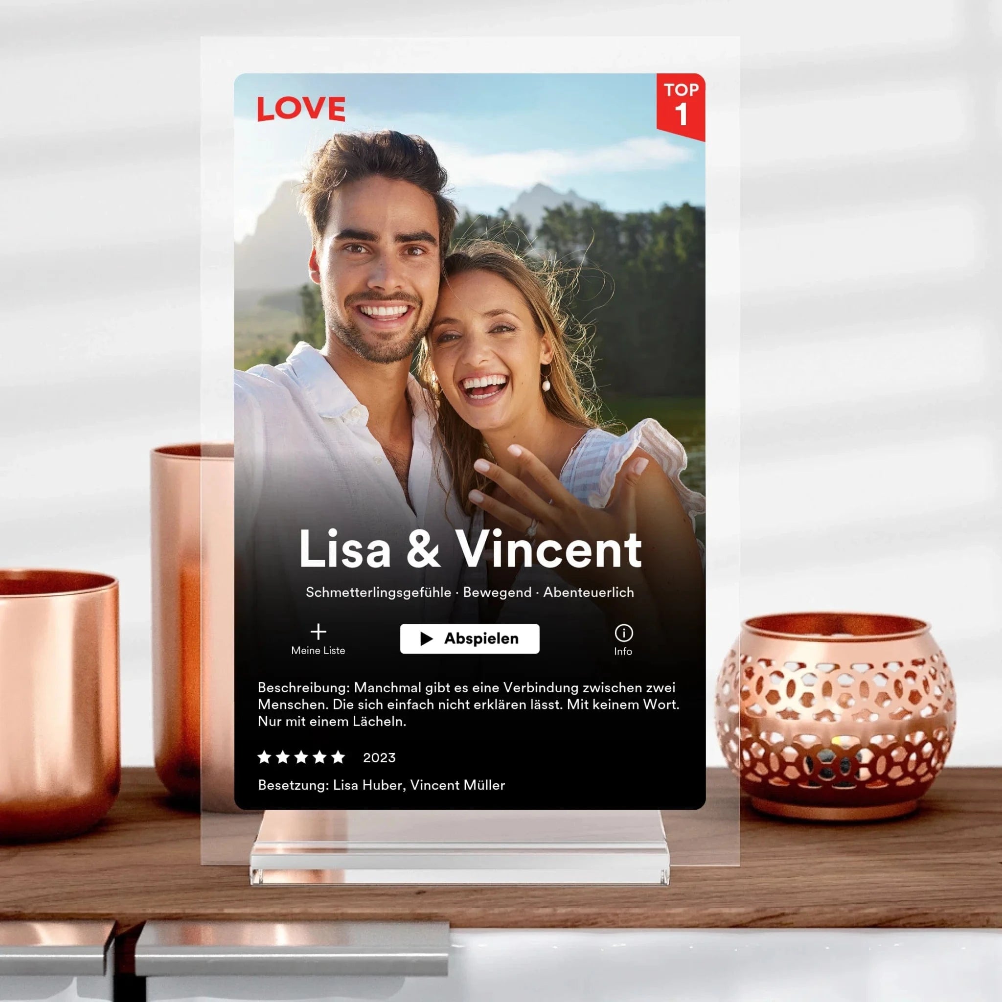 Netflix Film Cover mit Bild als Geschenk - Aufsteller von Schmidt Digitaldruck GmbH