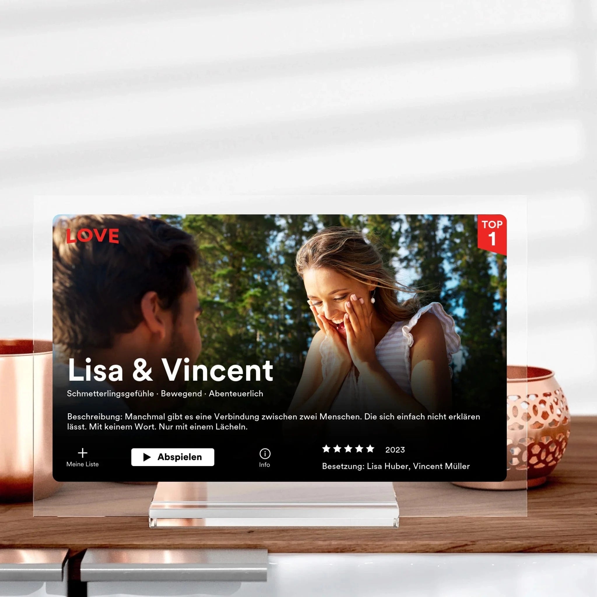Netflix Film Cover mit Bild als Geschenk - Aufsteller von Schmidt Digitaldruck GmbH