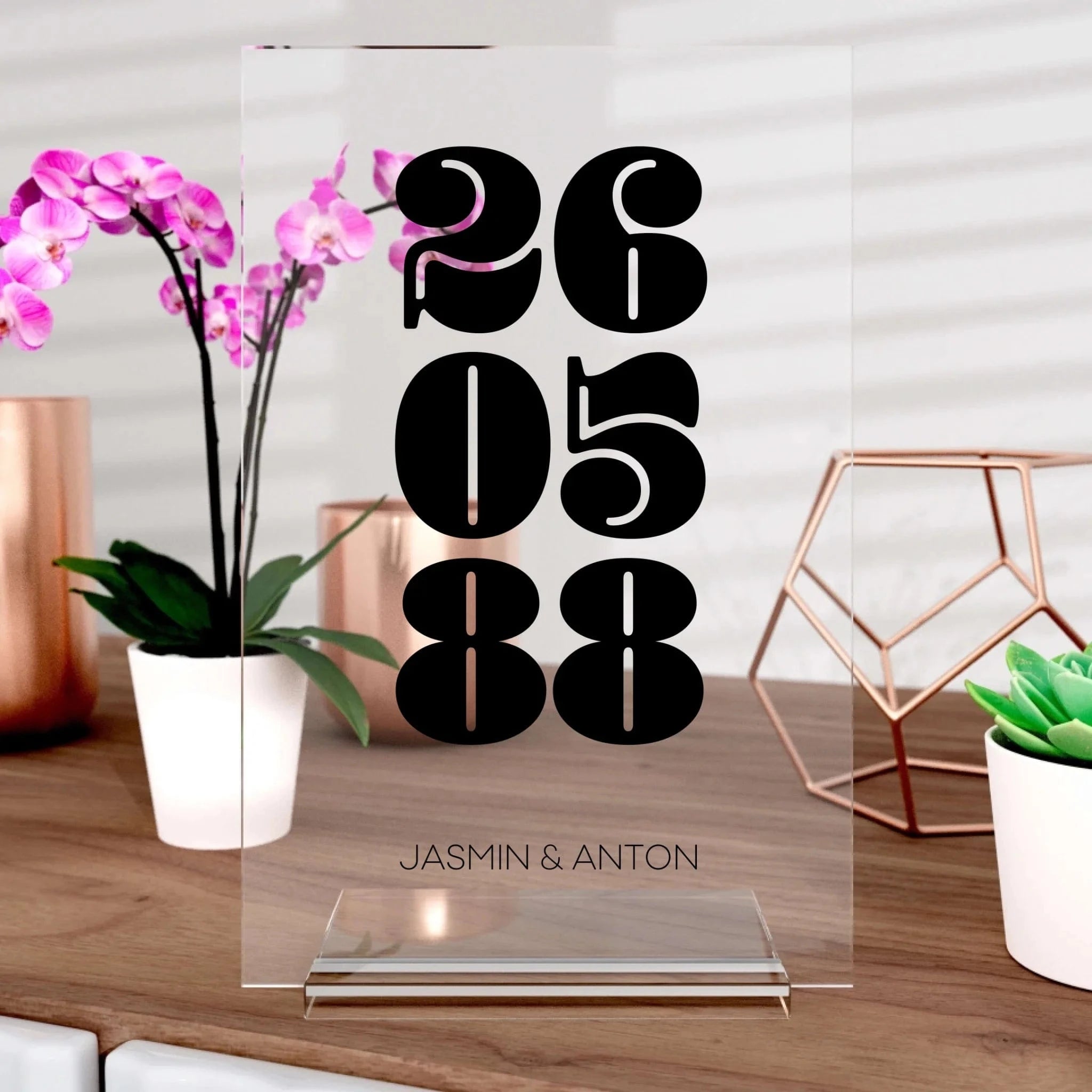 Unser-Datum Cover aus Glas - Aufsteller von Schmidt Digitaldruck GmbH